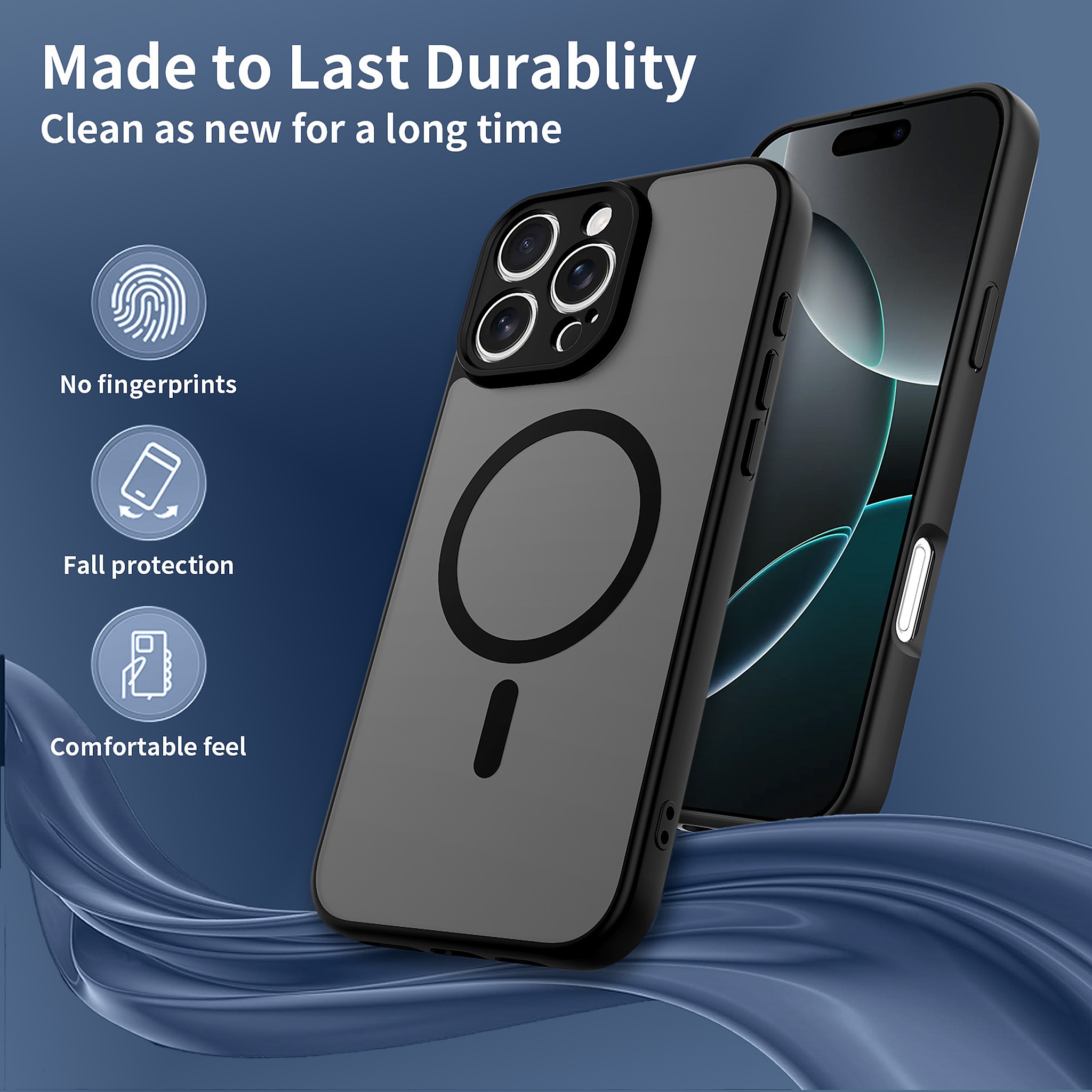 SendaFit Precise-Cutout Matte Skin-Feel MagSafe Case for iPhone 16 Pro Max detail 17