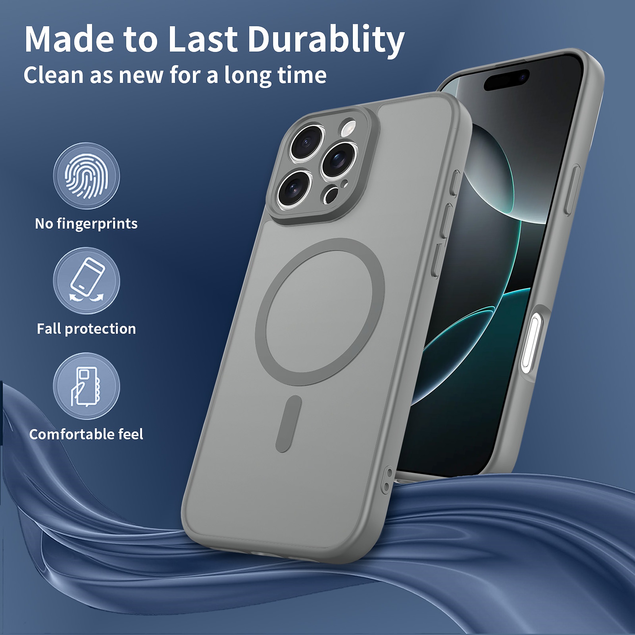 SendaFit Precise-Cutout Matte Skin-Feel MagSafe Case for iPhone 16 Pro Max detail 21