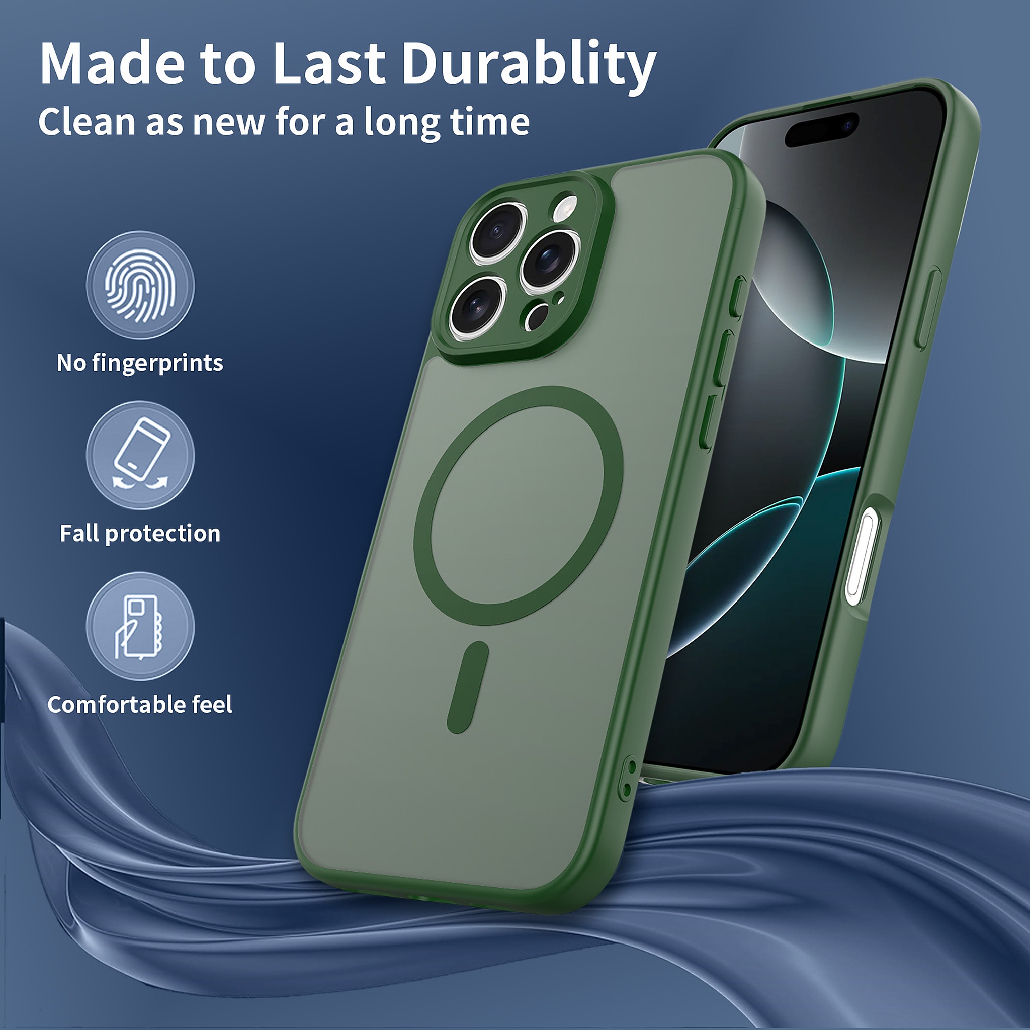 SendaFit Precise-Cutout Matte Skin-Feel MagSafe Case for iPhone 16 Pro Max detail 22