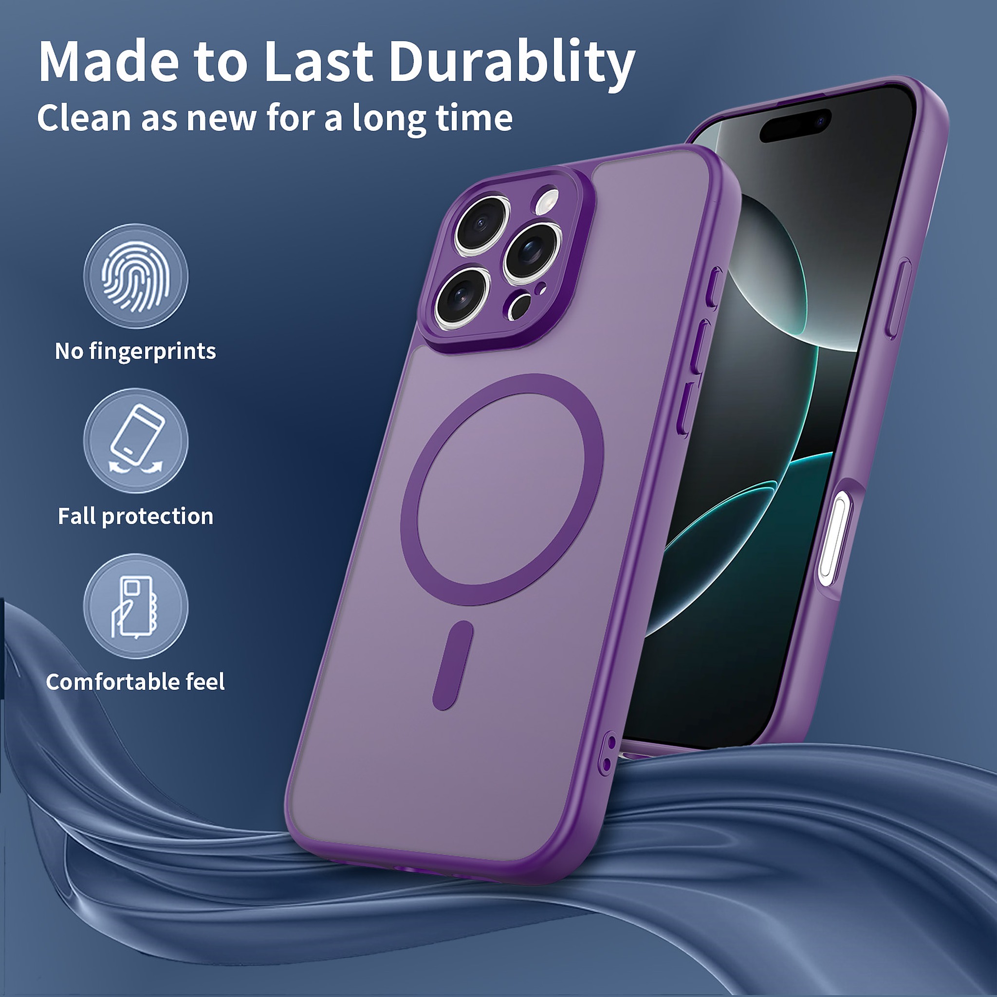 SendaFit Precise-Cutout Matte Skin-Feel MagSafe Case for iPhone 16 Pro Max detail 23