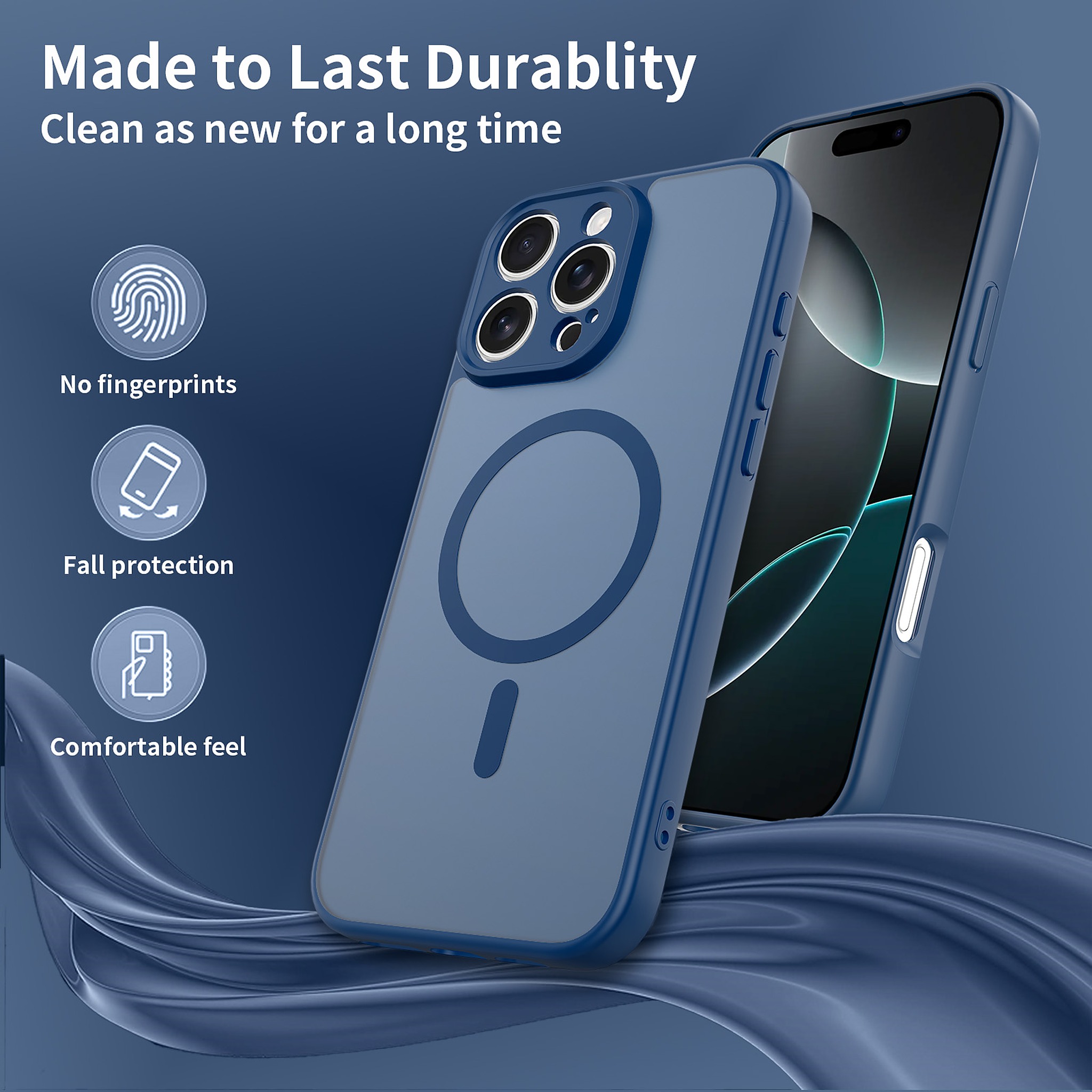 SendaFit Precise-Cutout Matte Skin-Feel MagSafe Case for iPhone 16 Pro Max detail 24