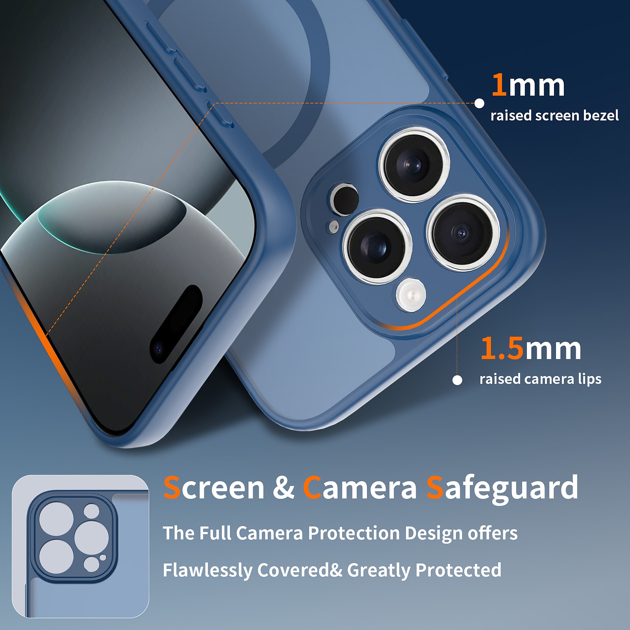 SendaFit Precise-Cutout Matte Skin-Feel MagSafe Case for iPhone 16 Pro Max detail 8