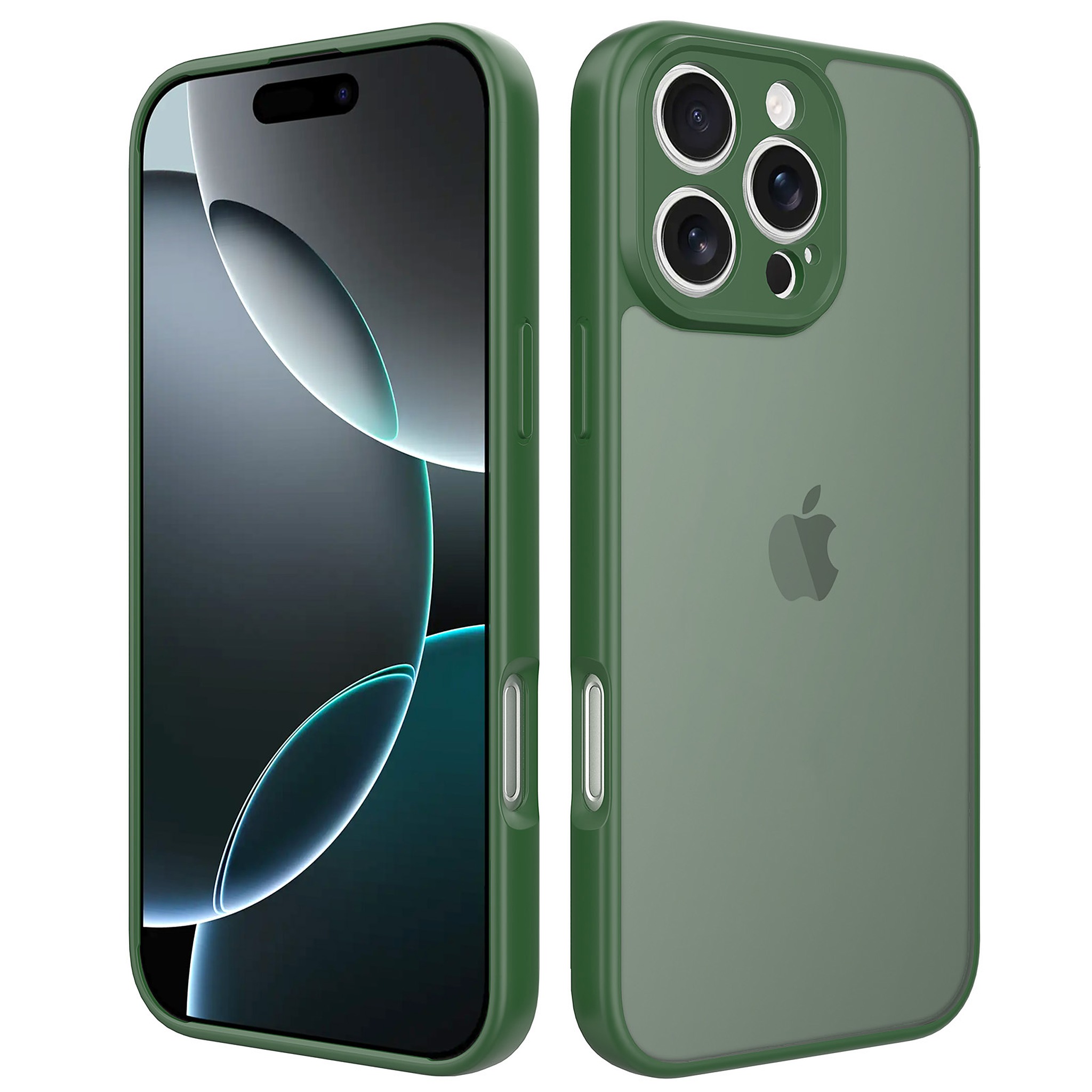 SendaFit Precise-Cutout Matte Skin-Feel Case for iPhone 16 Pro Max - Dark Green