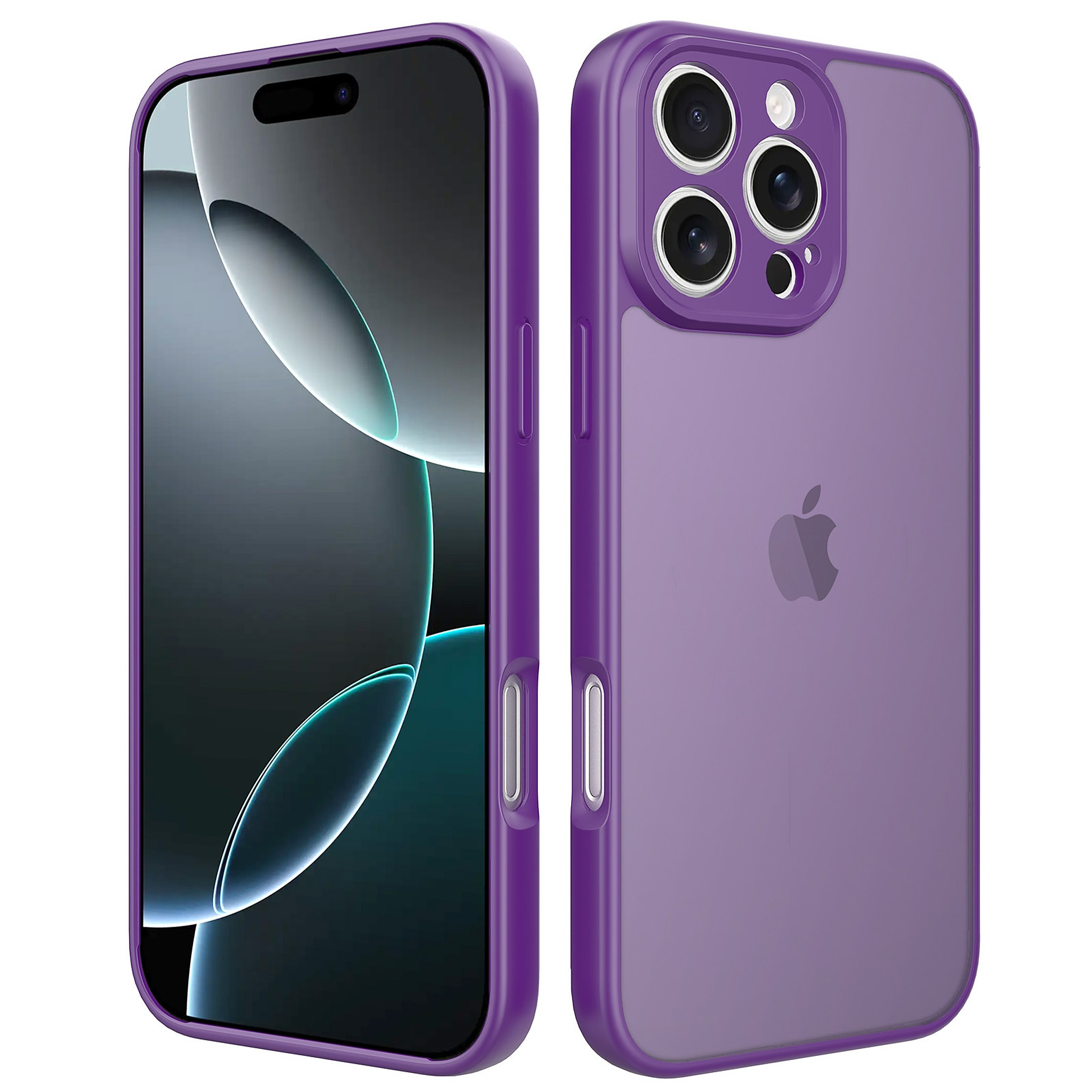 SendaFit Precise-Cutout Matte Skin-Feel Case for iPhone 16 Pro Max - Deep Purple