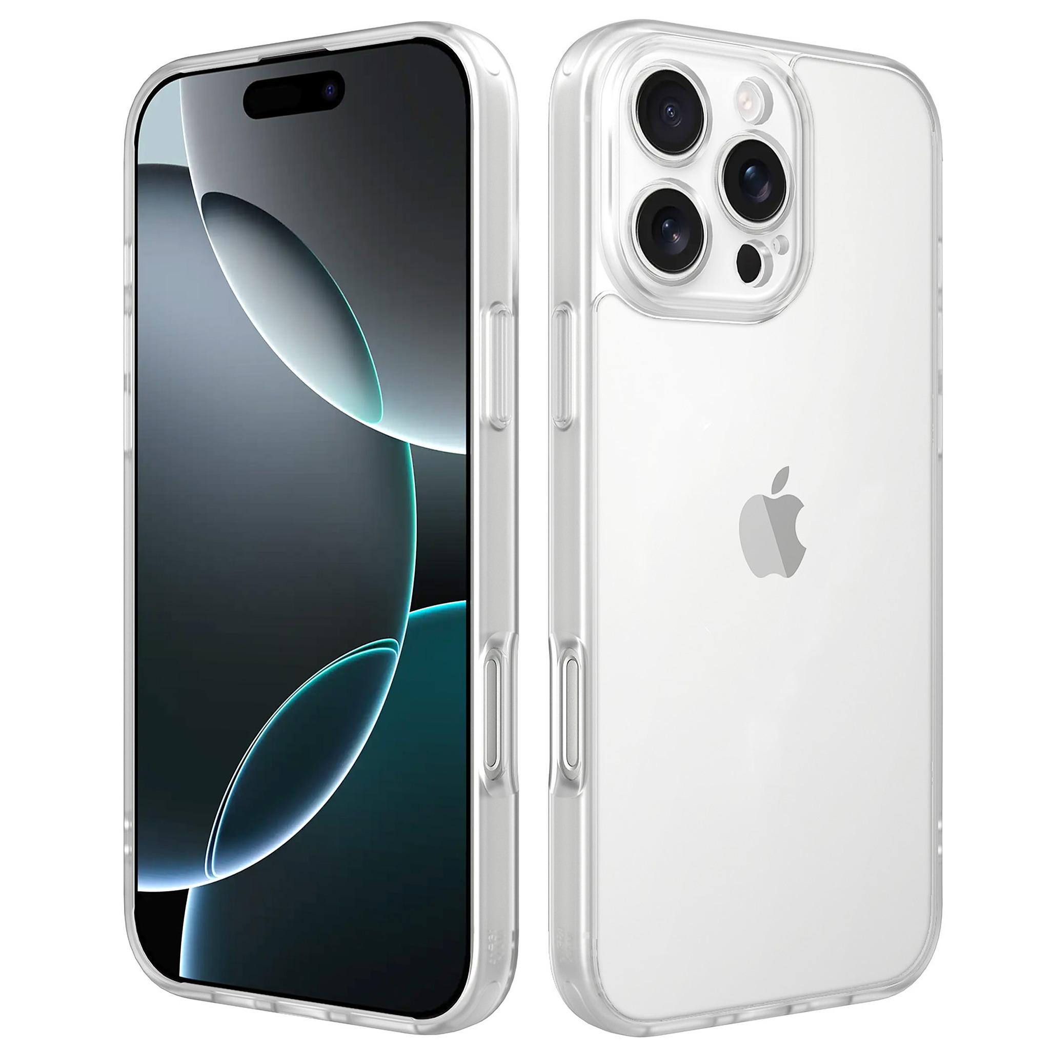 SendaFit Precise-Cutout Matte Skin-Feel Case for iPhone 16 Pro Max - Frosted Clear