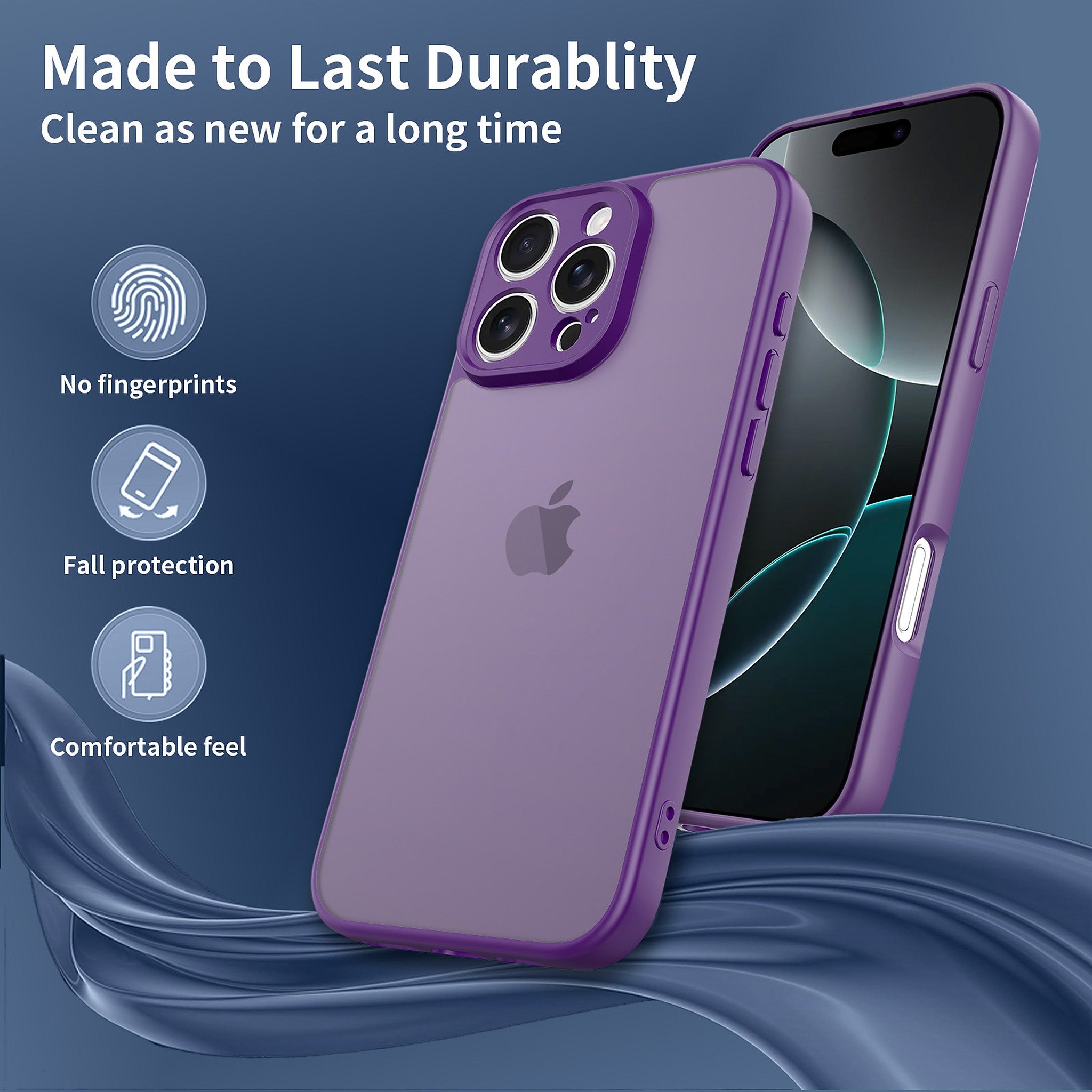 SendaFit Precise-Cutout Matte Skin-Feel Case for iPhone 16 Pro Max detail 18