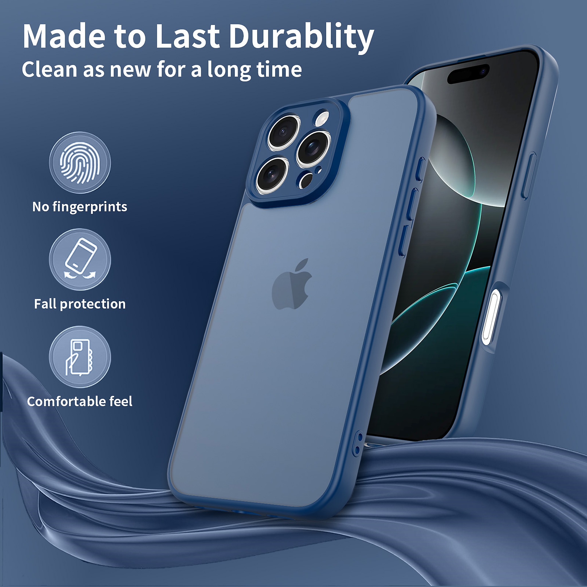 SendaFit Precise-Cutout Matte Skin-Feel Case for iPhone 16 Pro Max detail 19