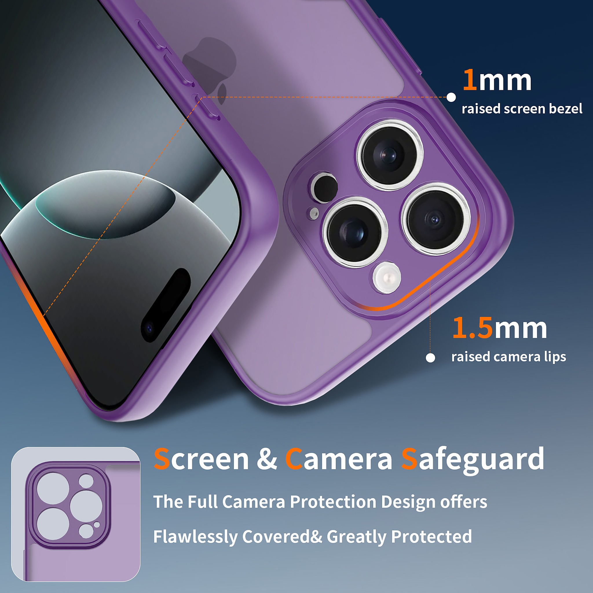 SendaFit Precise-Cutout Matte Skin-Feel Case for iPhone 16 Pro Max detail 2