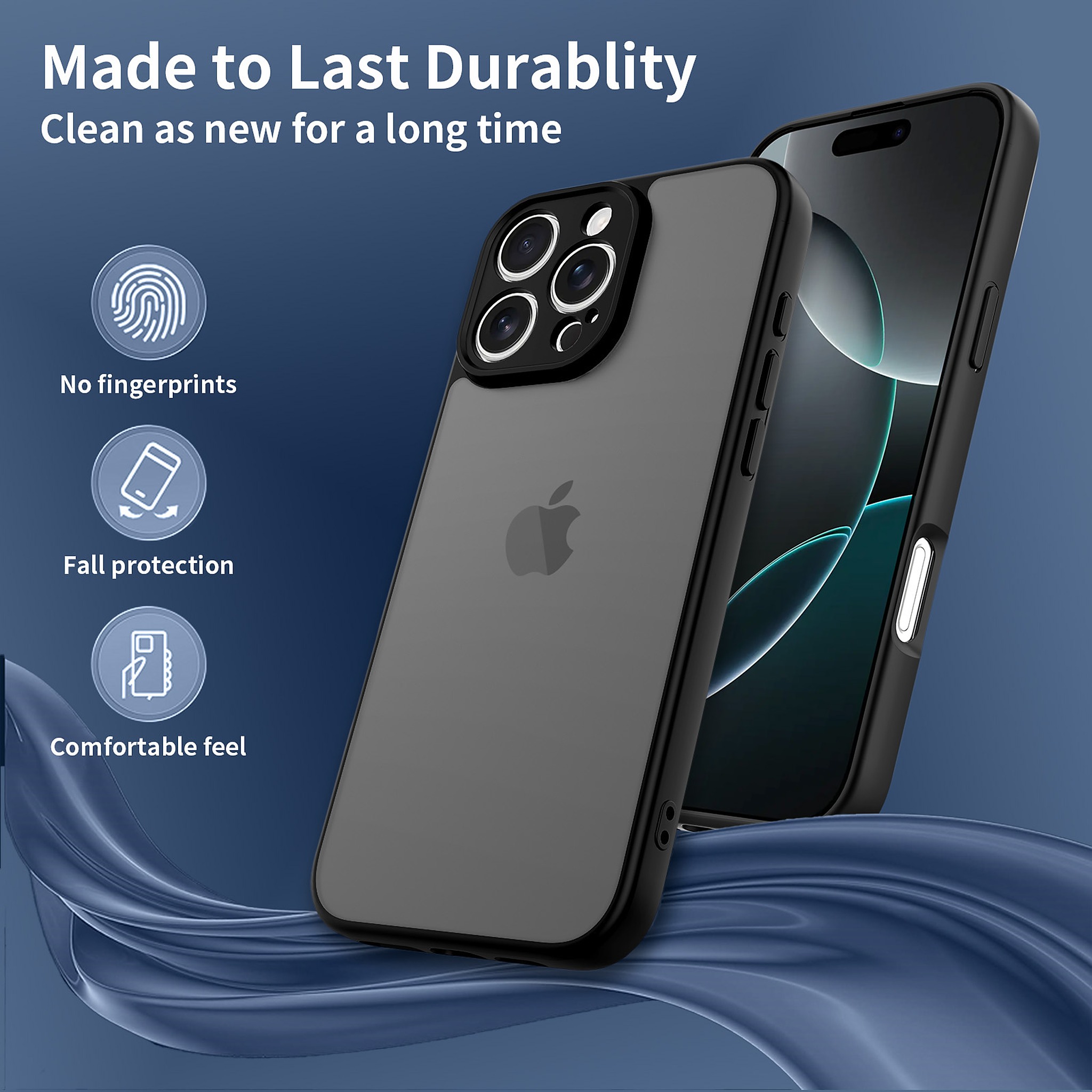 SendaFit Precise-Cutout Matte Skin-Feel Case for iPhone 16 Pro Max detail 20