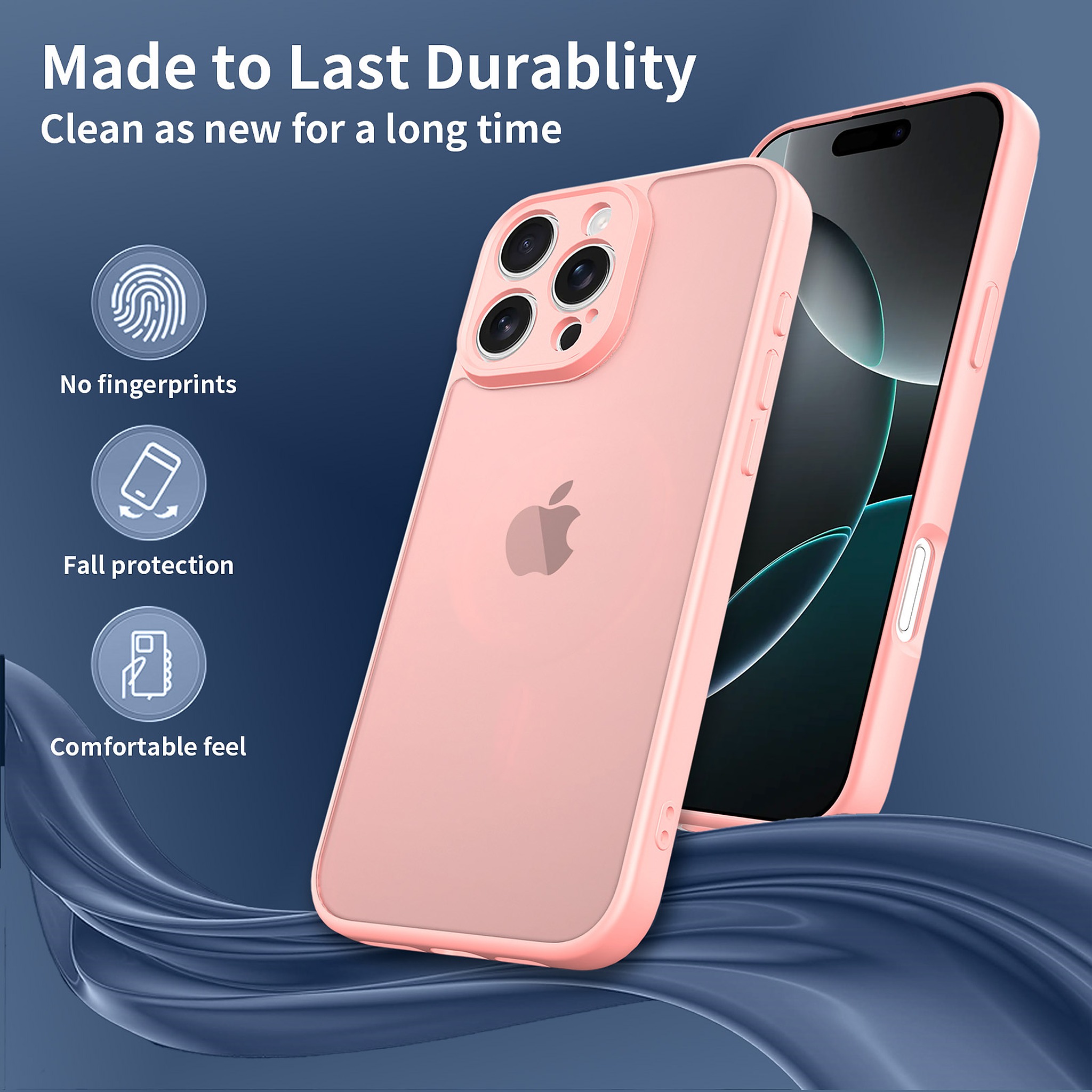 SendaFit Precise-Cutout Matte Skin-Feel Case for iPhone 16 Pro Max detail 21