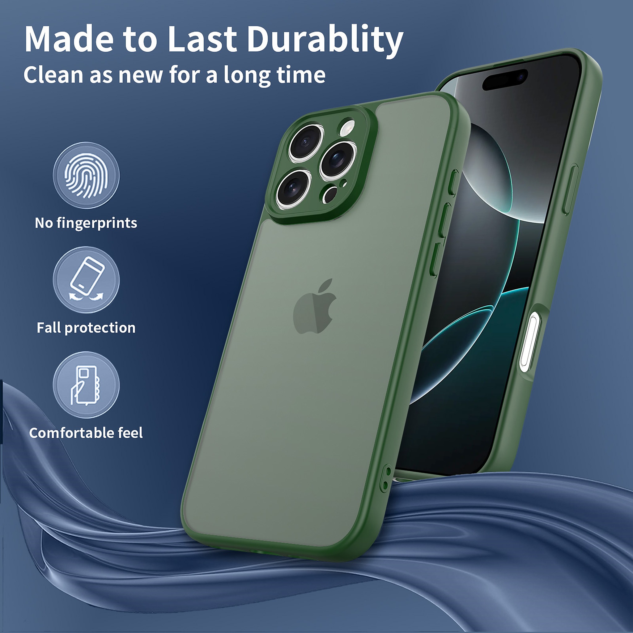 SendaFit Precise-Cutout Matte Skin-Feel Case for iPhone 16 Pro Max detail 24