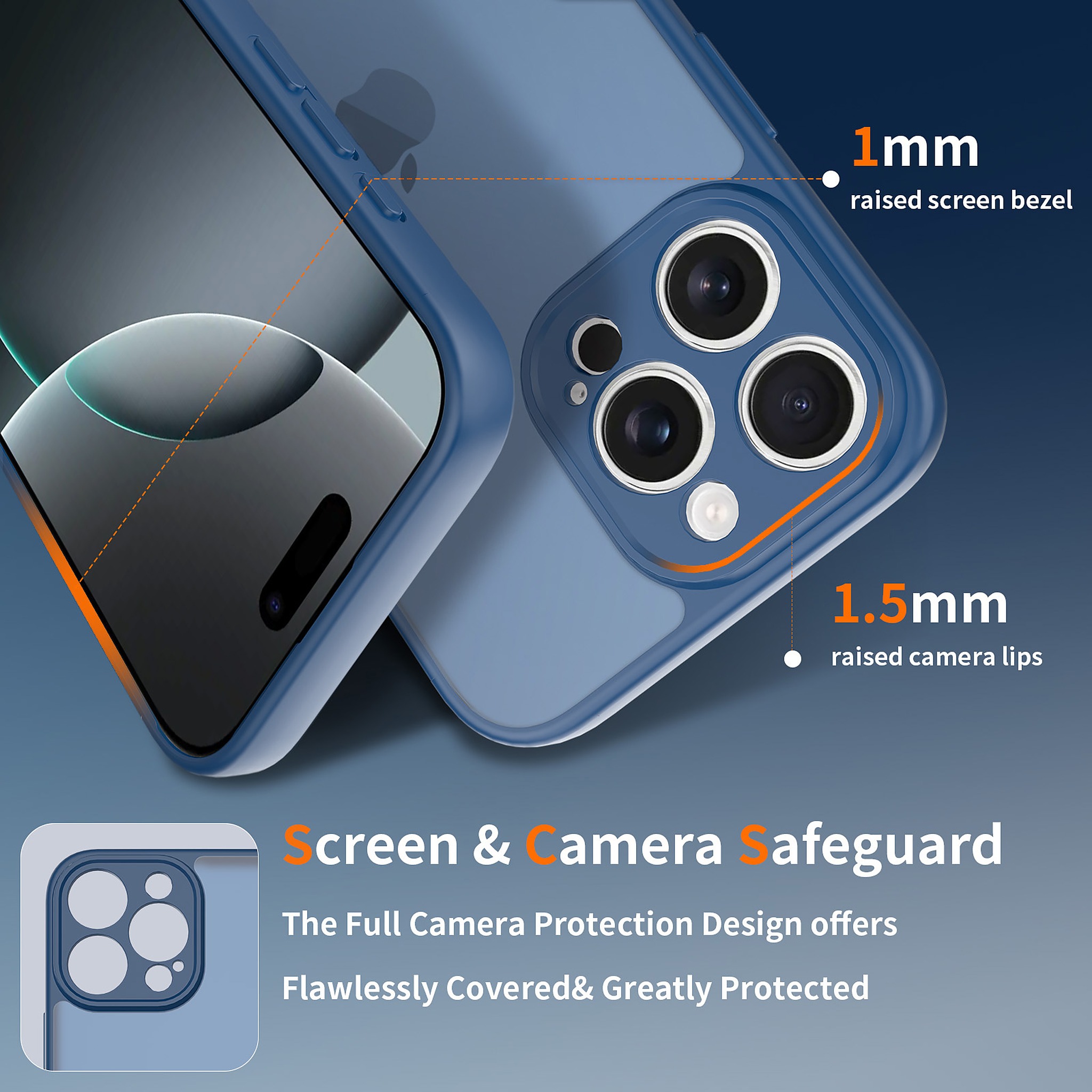 SendaFit Precise-Cutout Matte Skin-Feel Case for iPhone 16 Pro Max detail 3