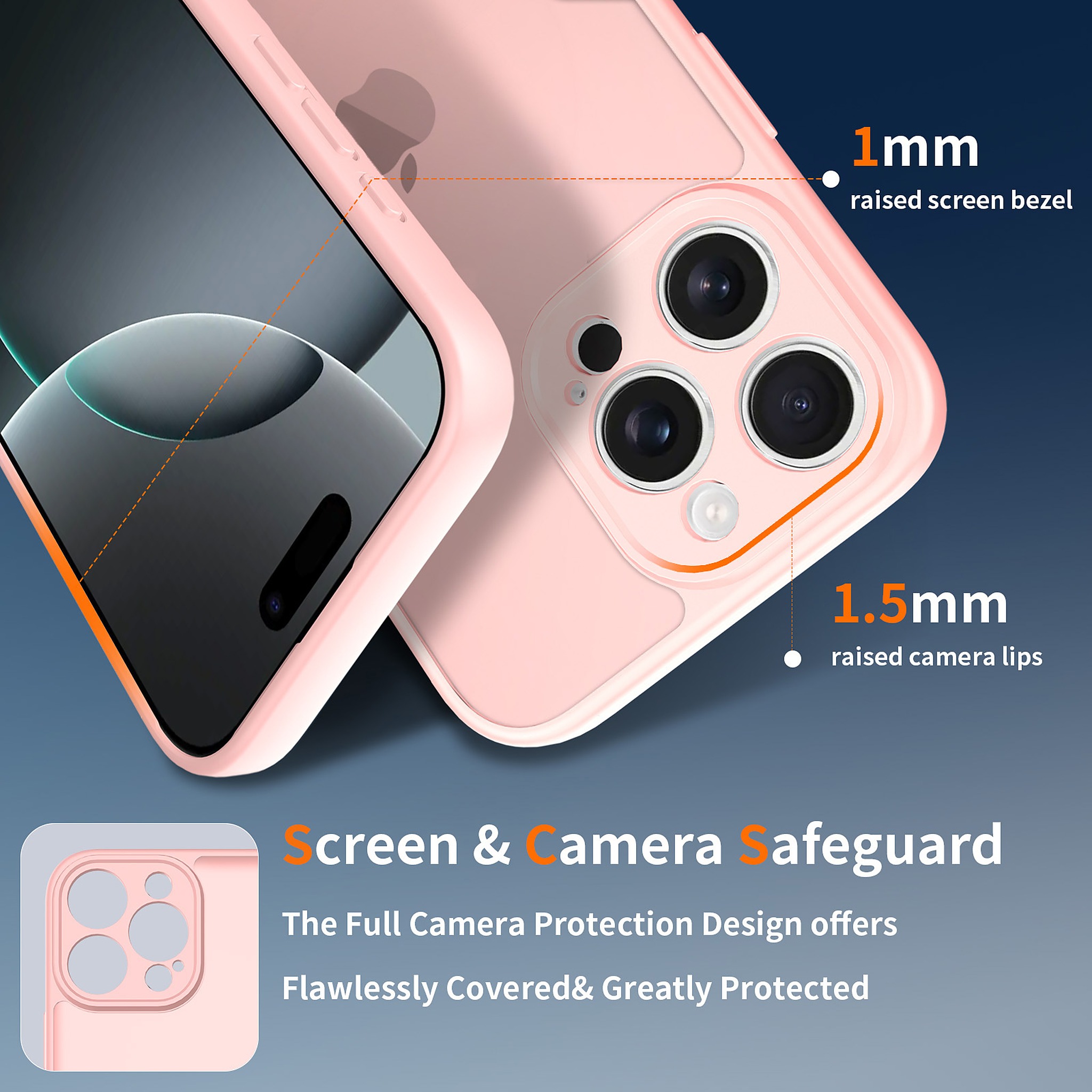 SendaFit Precise-Cutout Matte Skin-Feel Case for iPhone 16 Pro Max detail 5