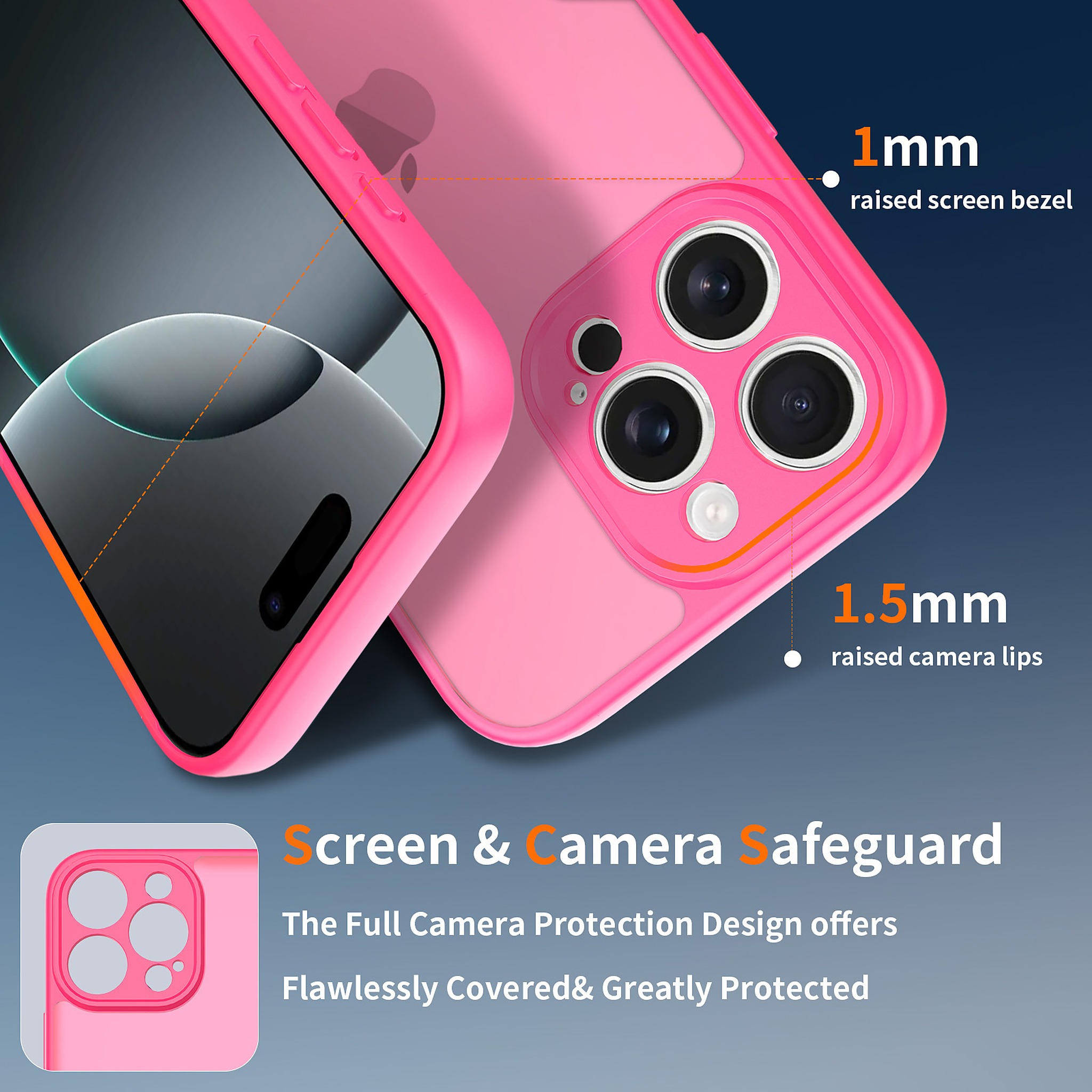 SendaFit Precise-Cutout Matte Skin-Feel Case for iPhone 16 Pro Max detail 7