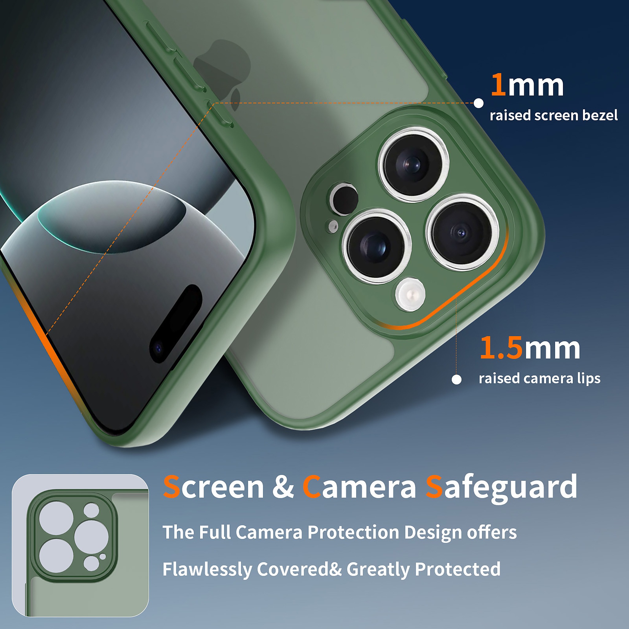 SendaFit Precise-Cutout Matte Skin-Feel Case for iPhone 16 Pro Max detail 8