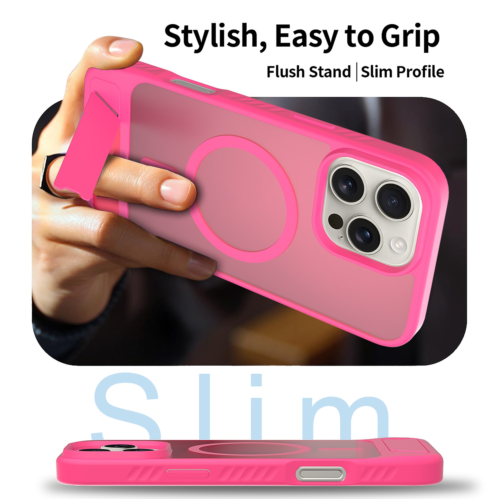 SendaFit Matte 45° Kickstand Case for iPhone 16 Pro Max detail 1