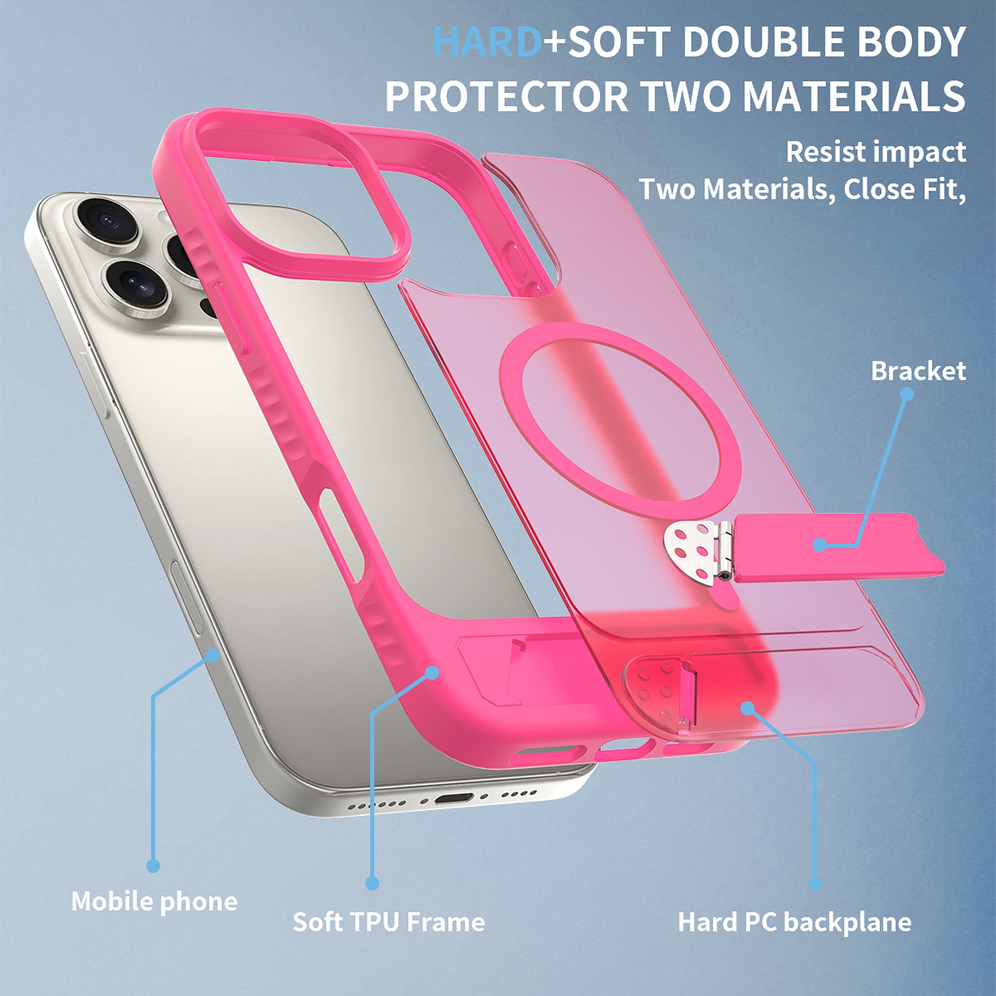 SendaFit Matte 45° Kickstand Case for iPhone 16 Pro Max detail 19