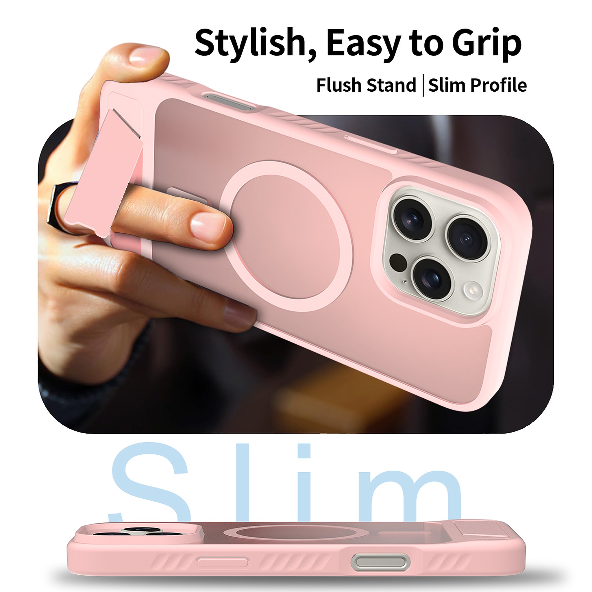 SendaFit Matte 45° Kickstand Case for iPhone 16 Pro Max detail 2