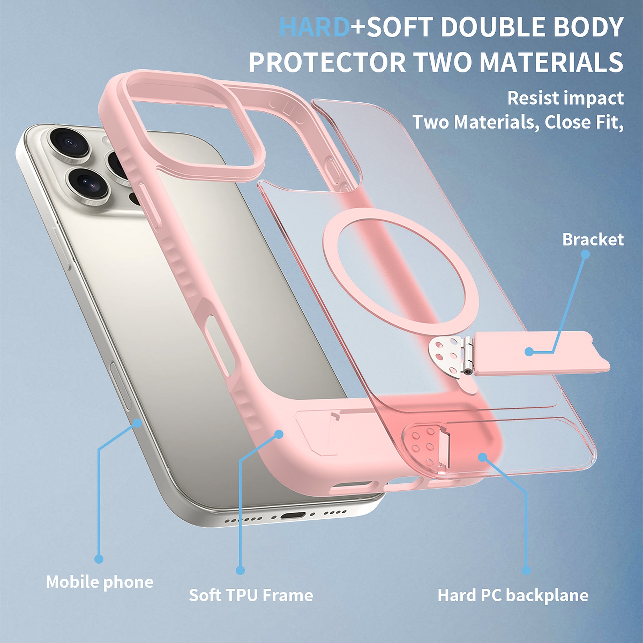 SendaFit Matte 45° Kickstand Case for iPhone 16 Pro Max detail 20