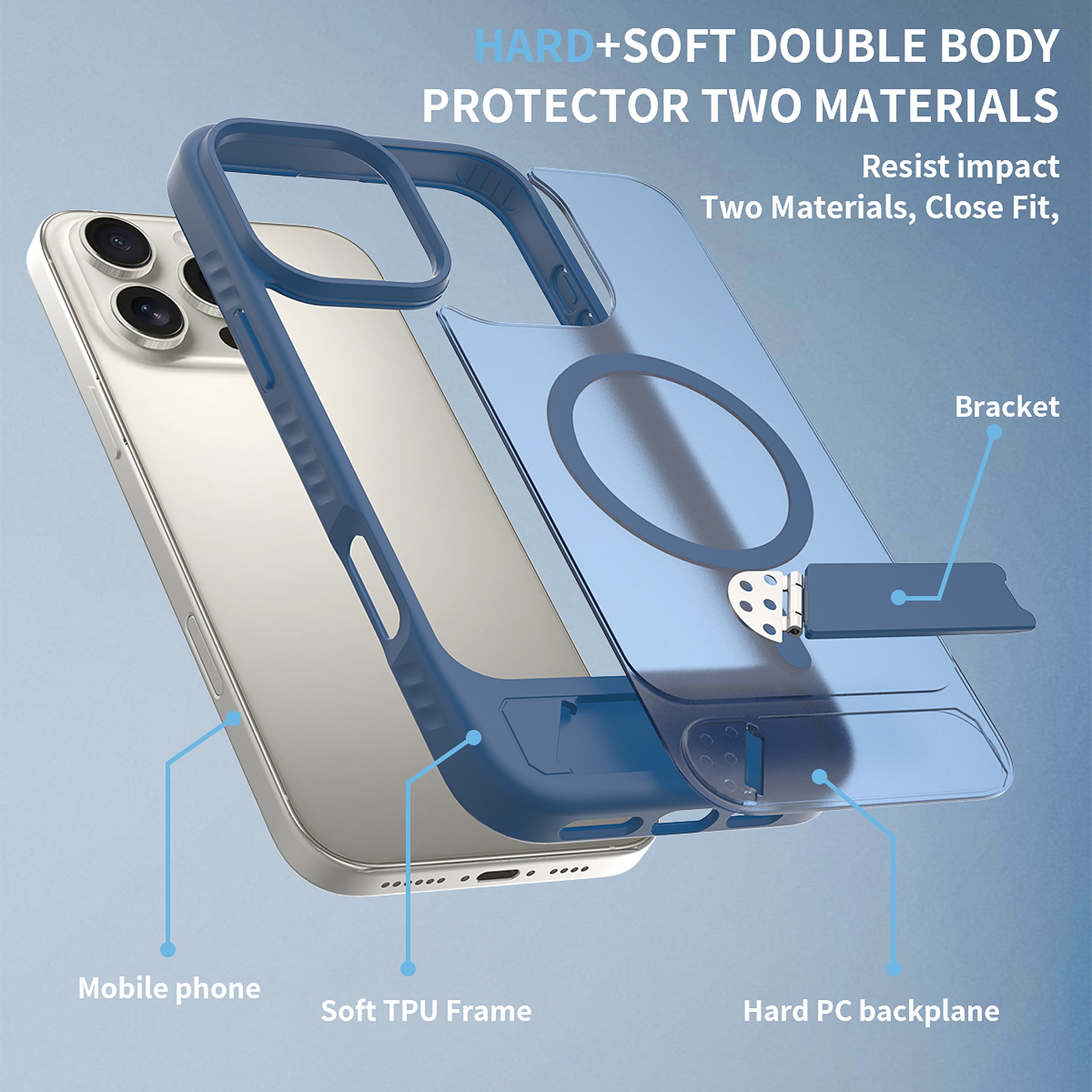 SendaFit Matte 45° Kickstand Case for iPhone 16 Pro Max detail 22