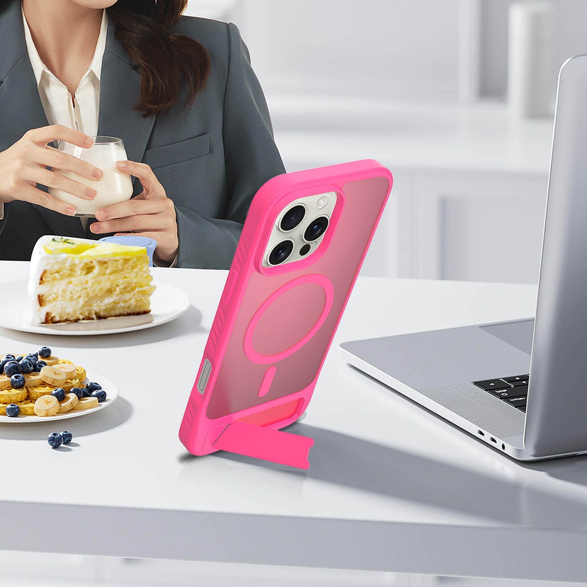 SendaFit Matte 45° Kickstand Case for iPhone 16 Pro Max detail 25
