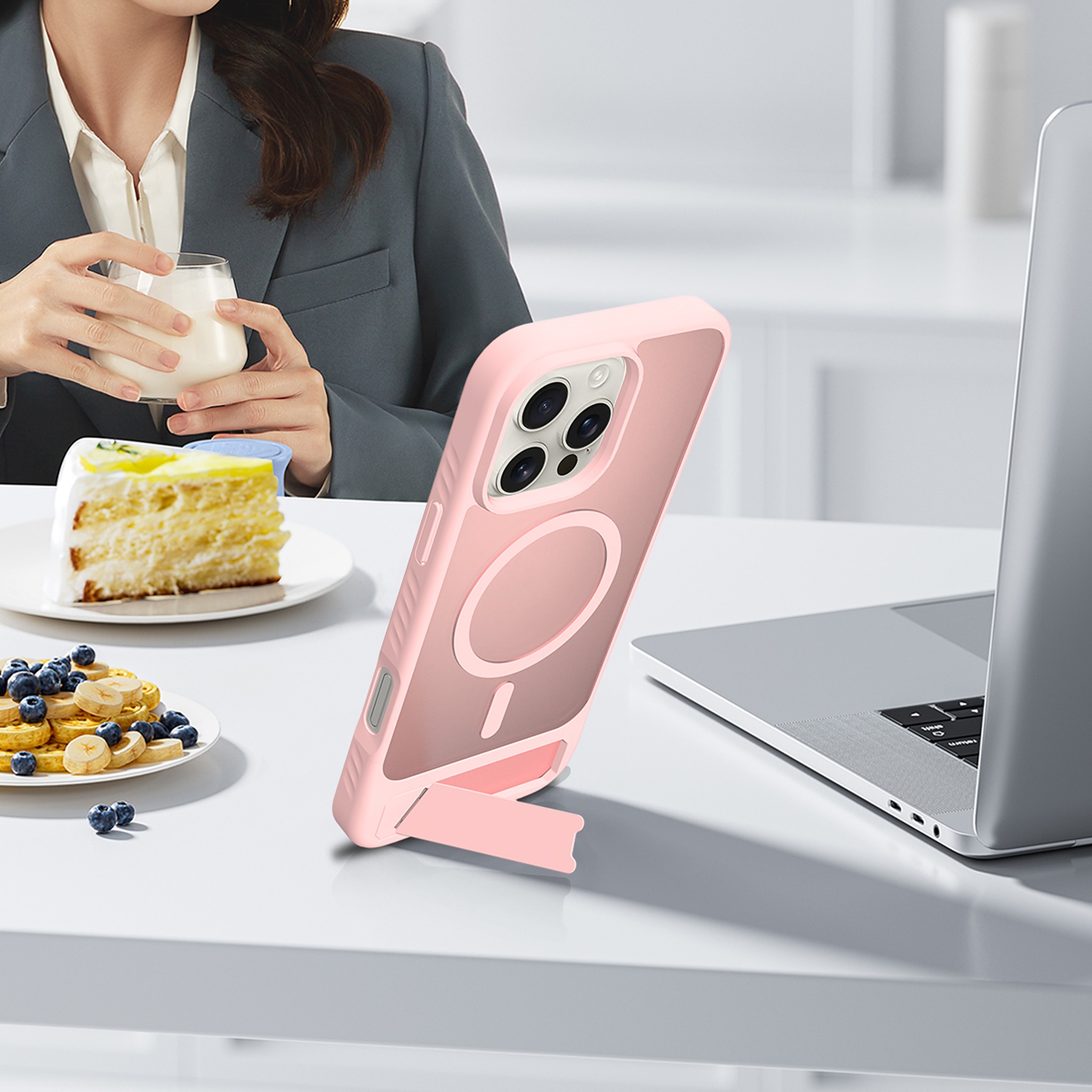 SendaFit Matte 45° Kickstand Case for iPhone 16 Pro Max detail 26