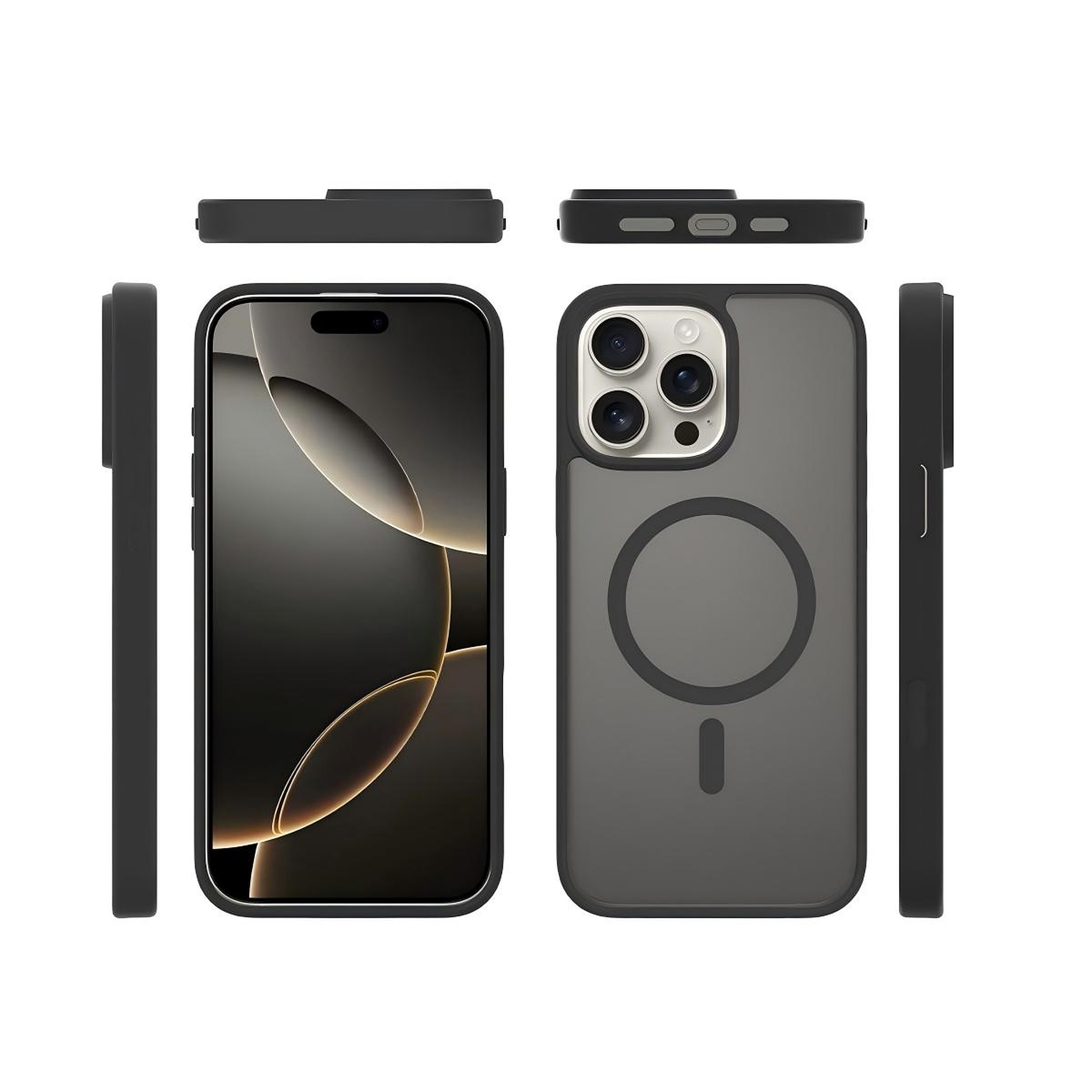 SendaFit Matte Skin-Feel Camera-Button Two-in-One MagSafe Case for iPhone 16 Pro Max
