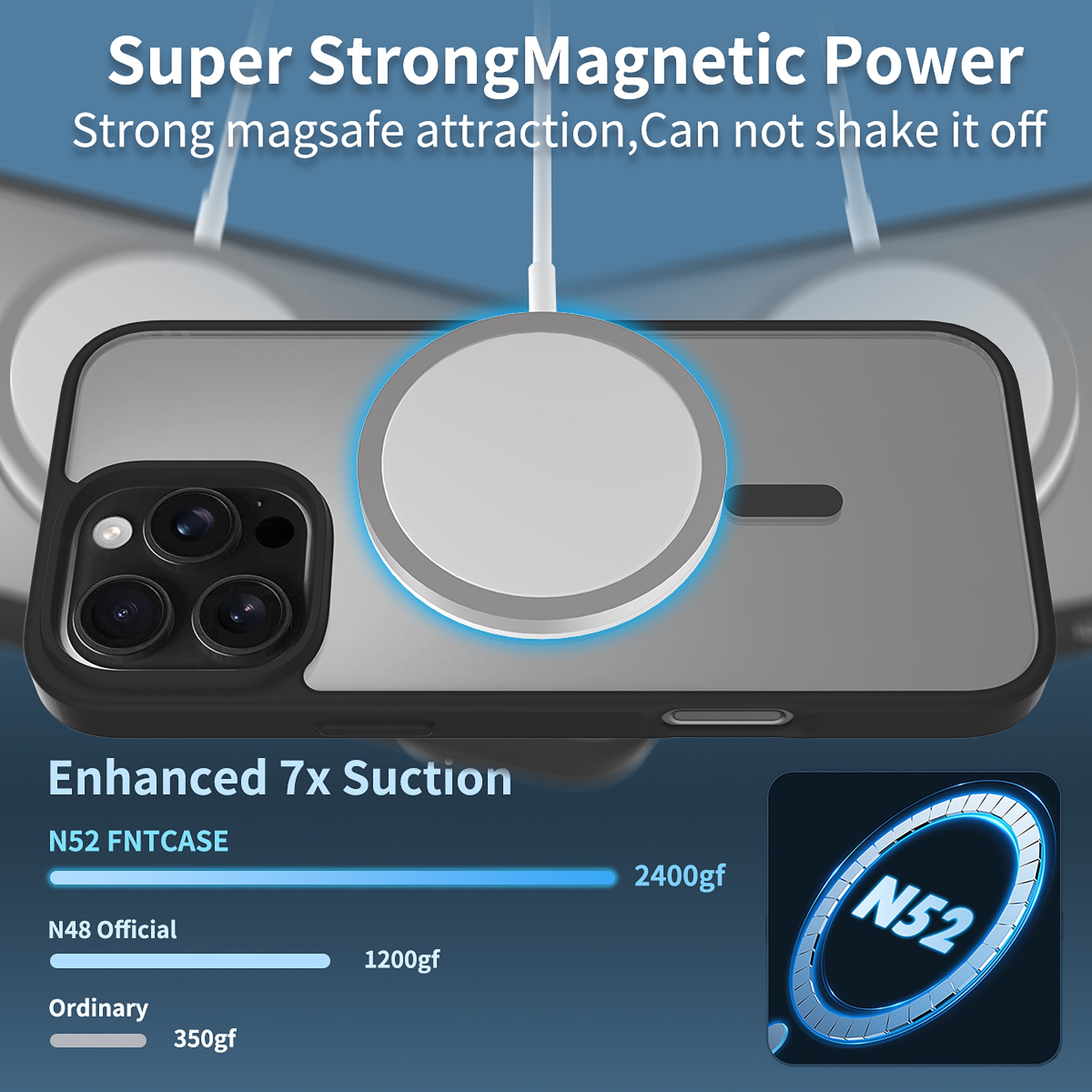 SendaFit Clear Two-in-One MagSafe Case for iPhone 16 Pro Max detail 1