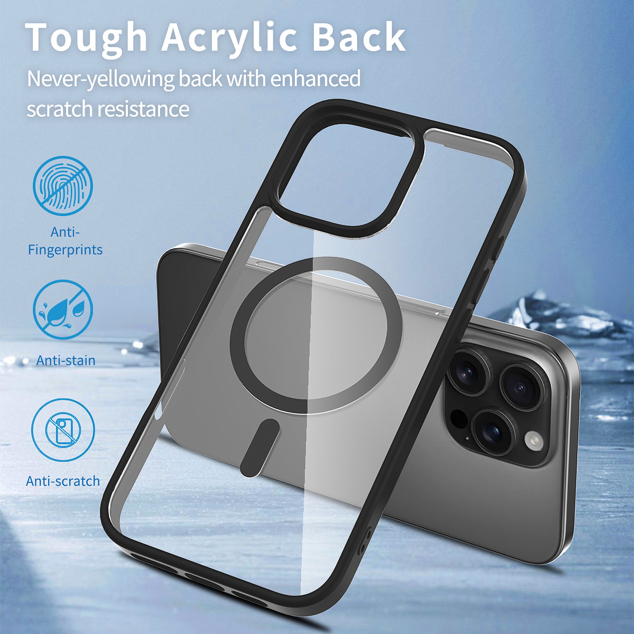 SendaFit Clear Two-in-One MagSafe Case for iPhone 16 Pro Max detail 7
