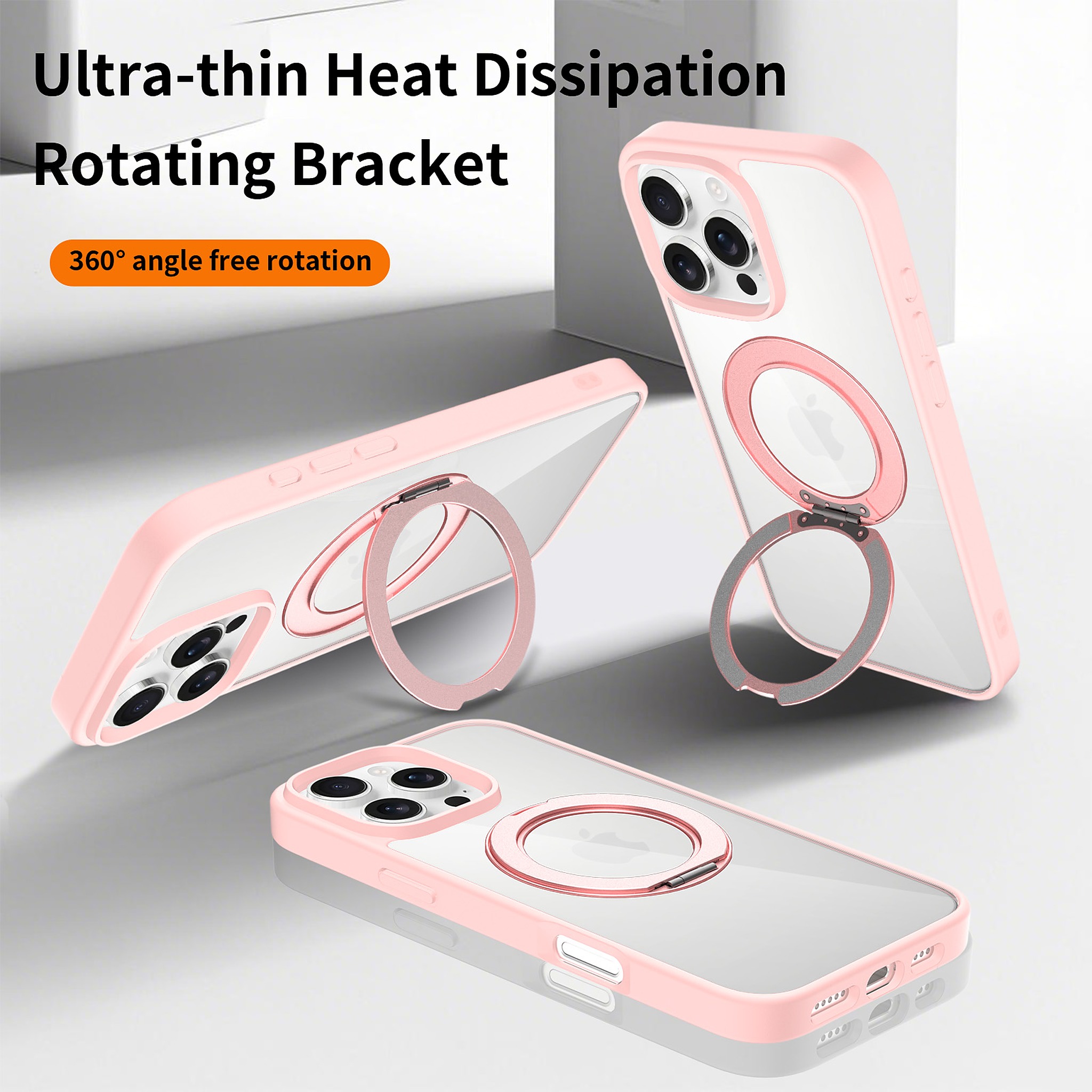 SendaFit Clear 360° Stand Case for iPhone 16 Pro Max detail 19
