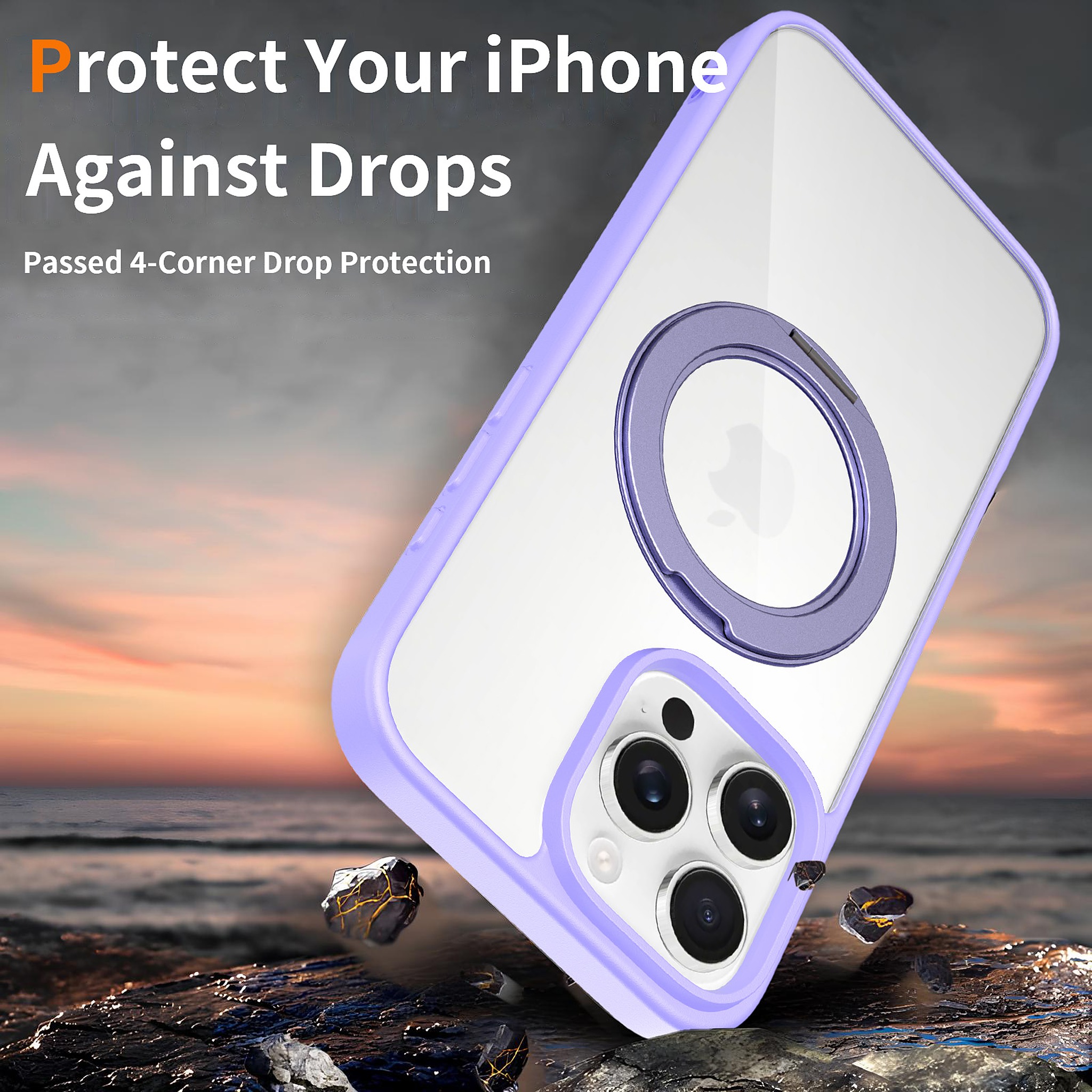 SendaFit Clear 360° Stand Case for iPhone 16 Pro Max detail 21