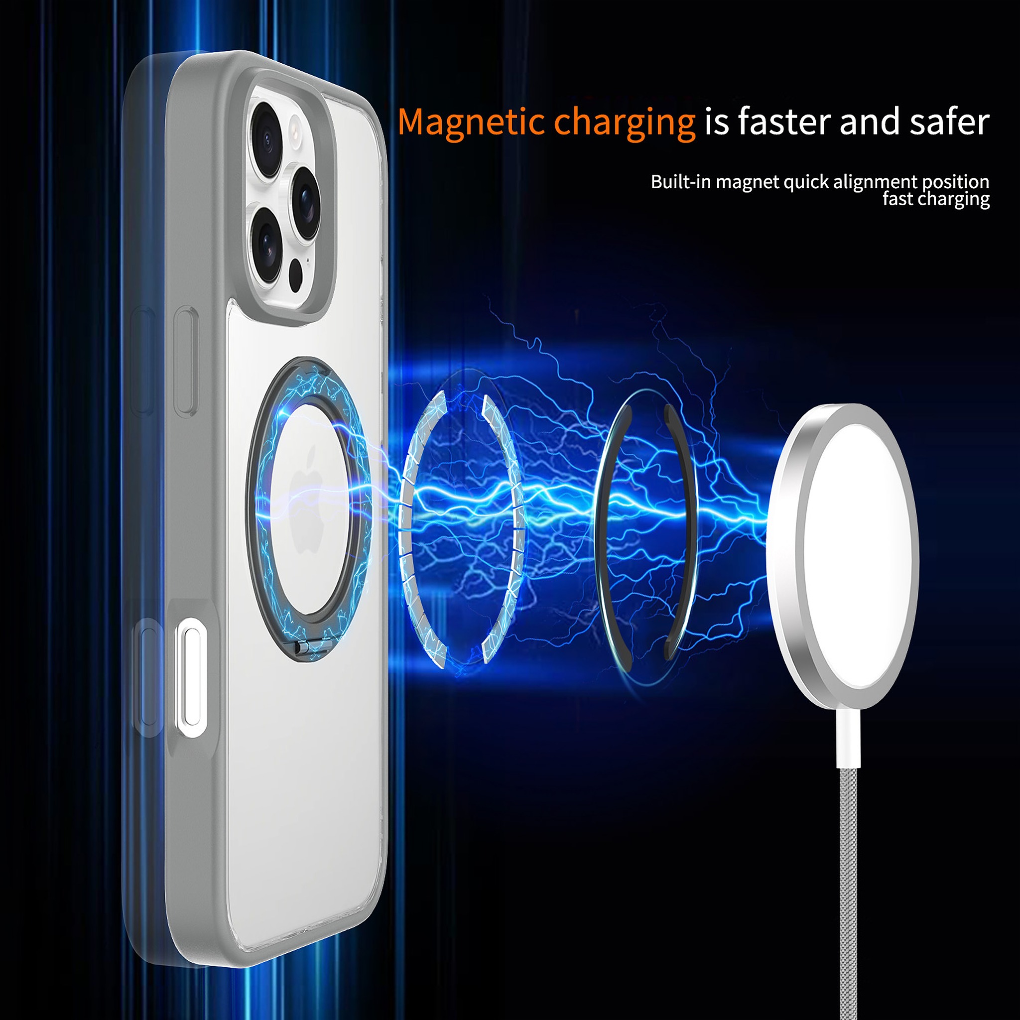 SendaFit Clear 360° Stand Case for iPhone 16 Pro Max detail 31