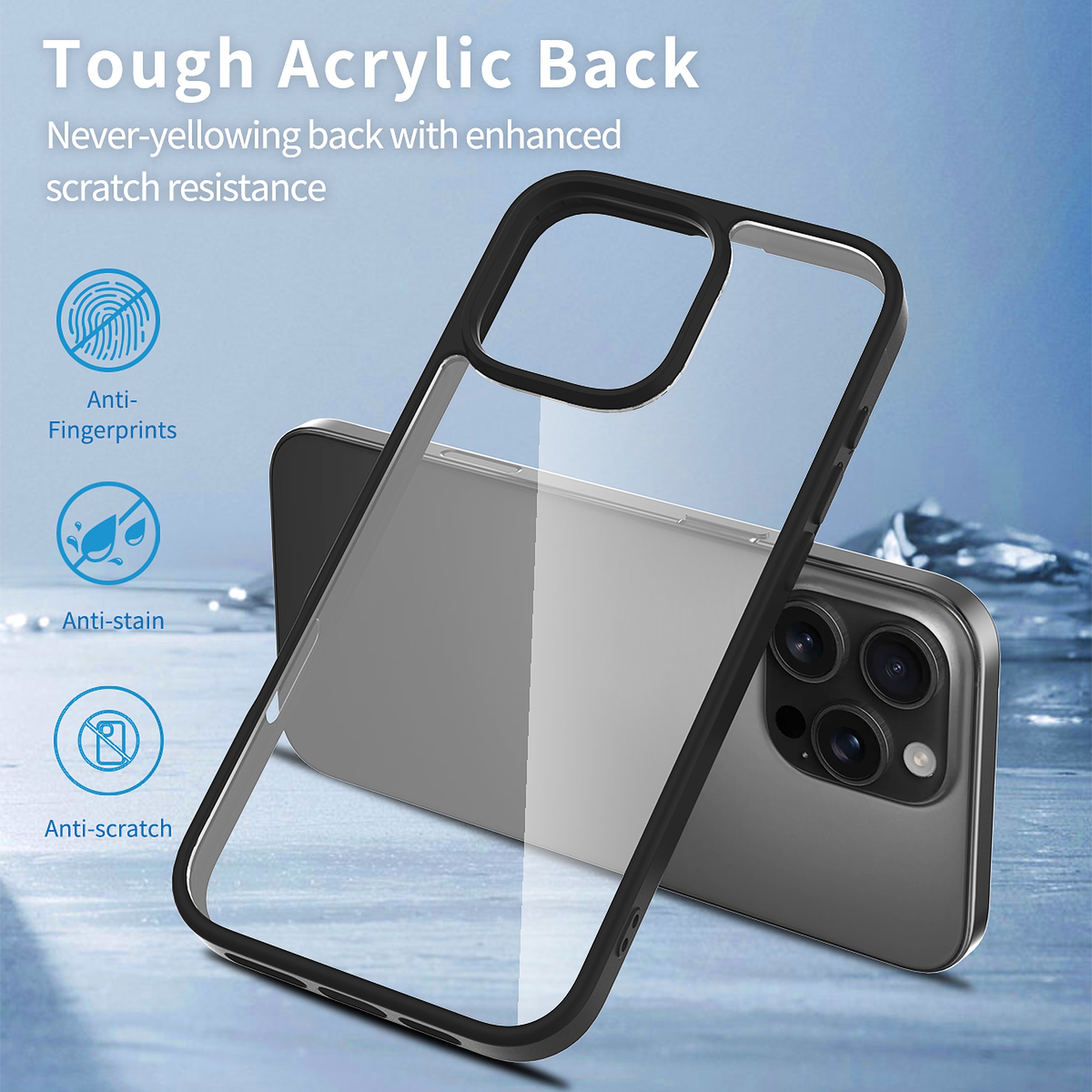 SendaFit Clear Two-in-One Case for iPhone 16 Pro Max detail 3