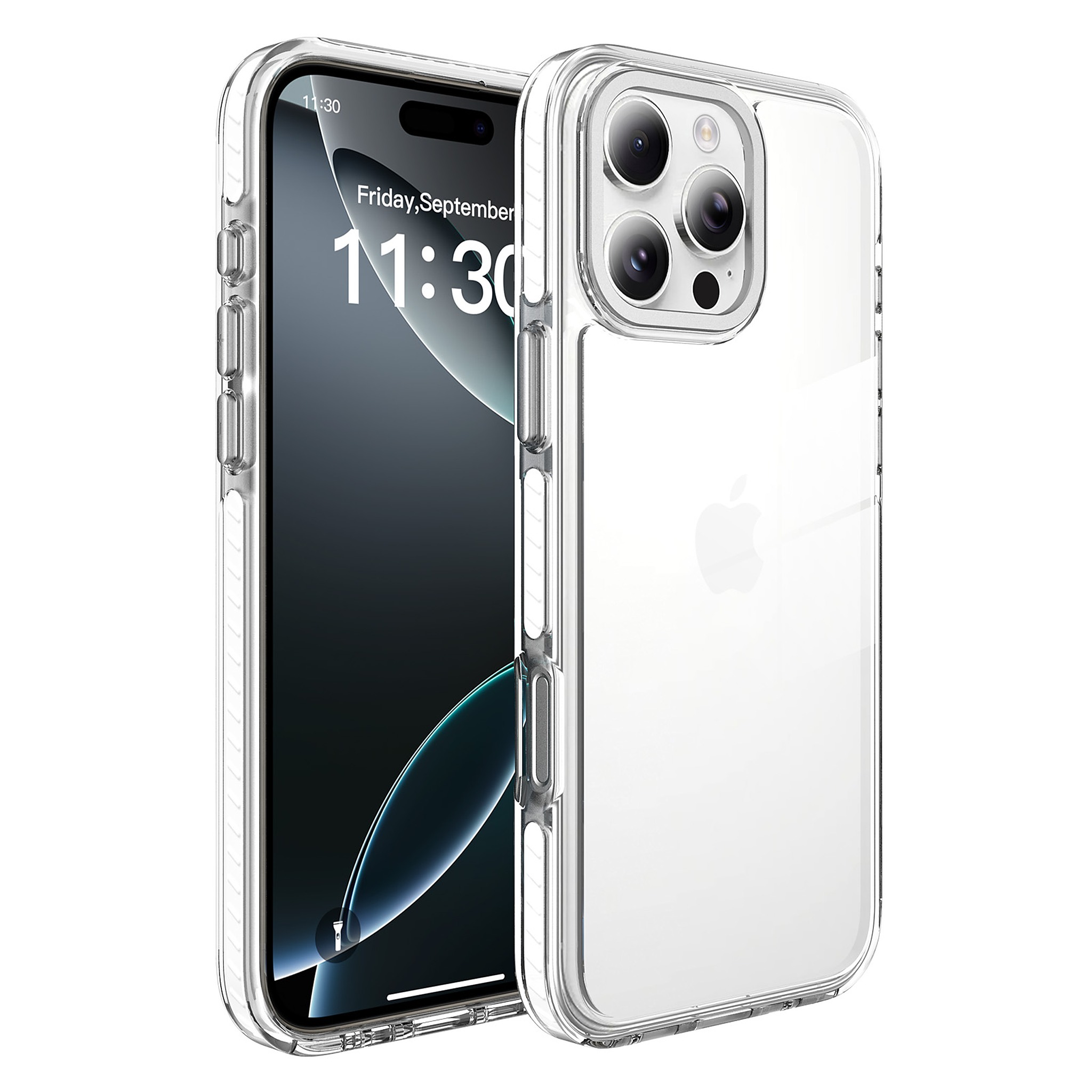 SendaFit Iridescent Two-Tone Case for iPhone 16 Pro Max - White