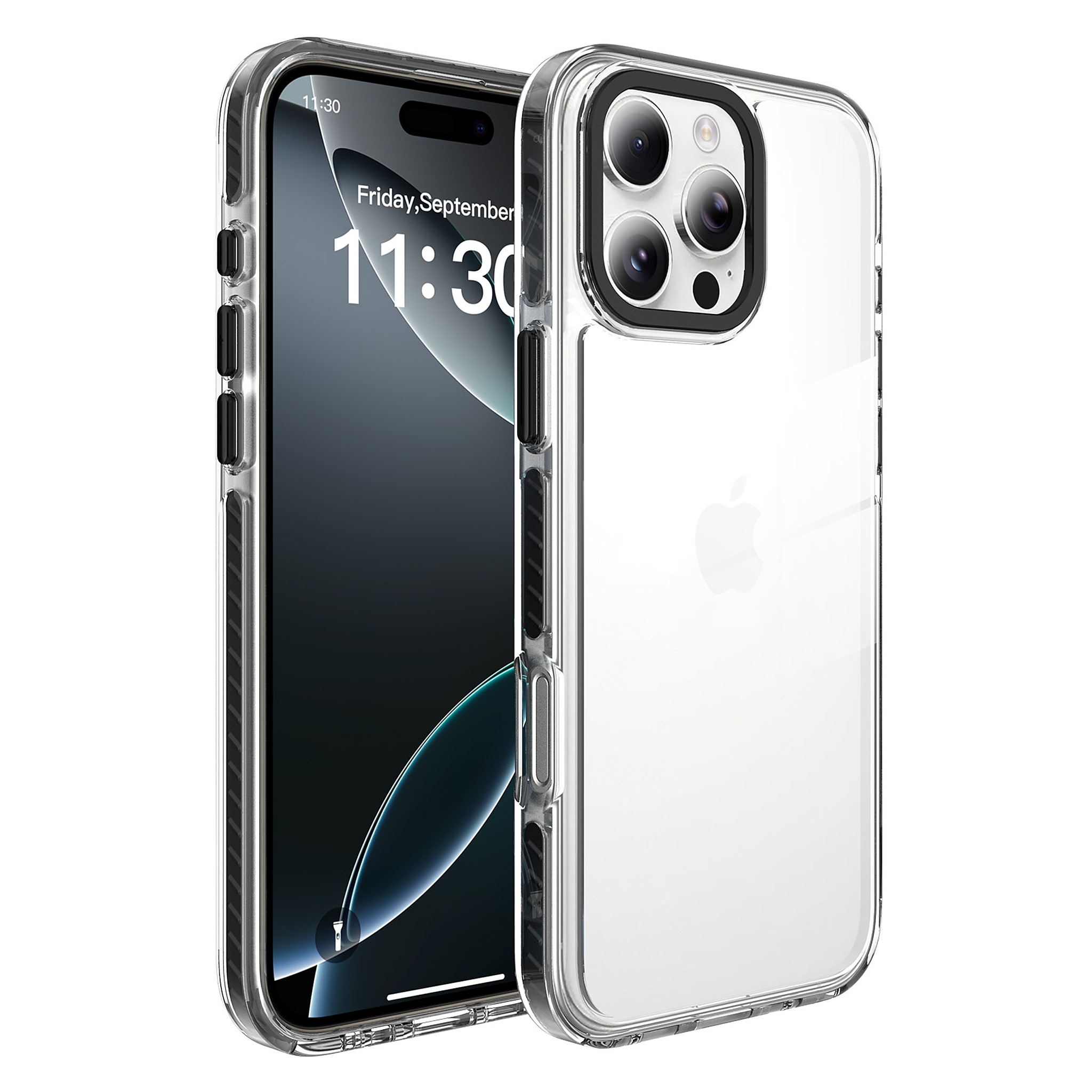 SendaFit Iridescent Two-Tone Case for iPhone 16 Pro Max - Black