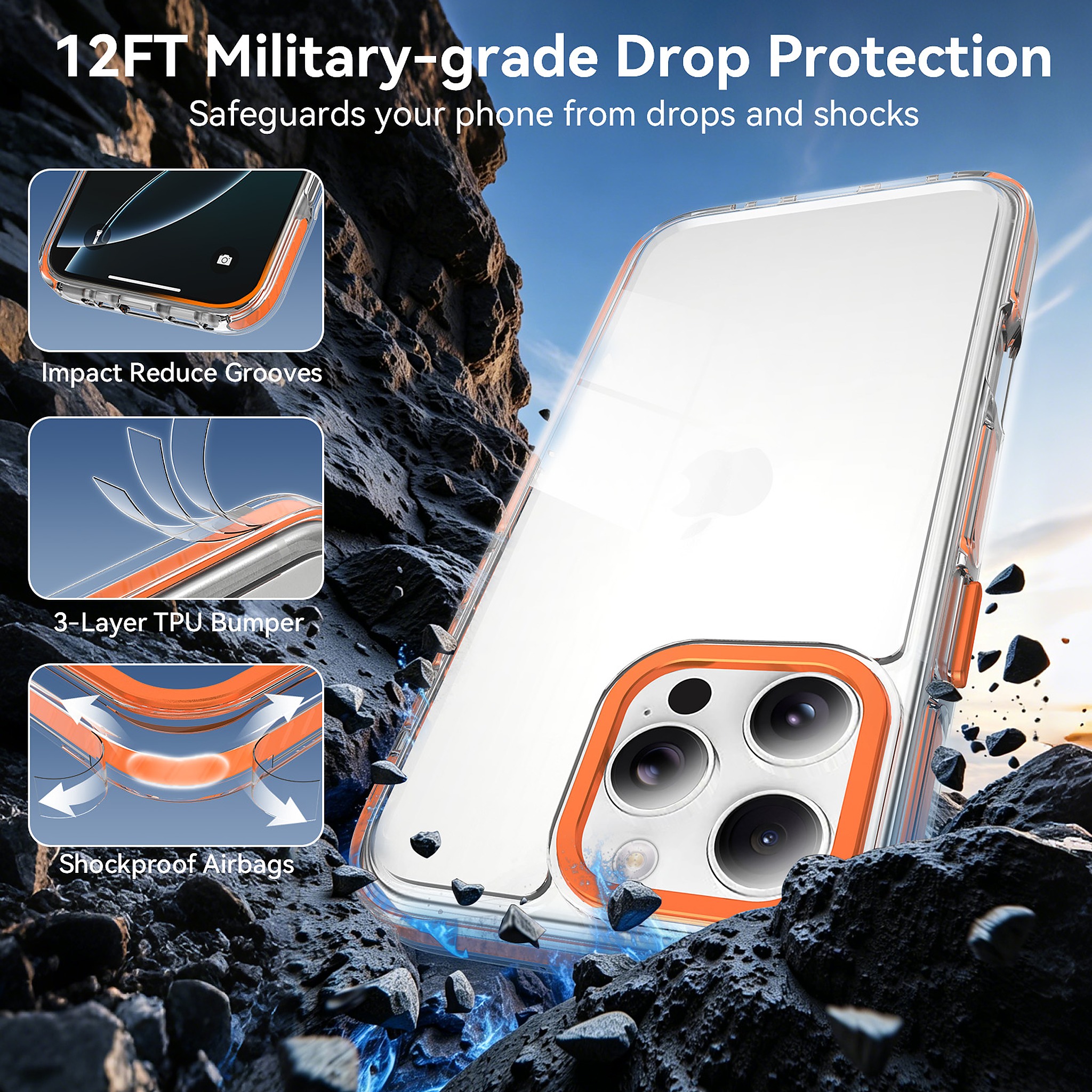 SendaFit Iridescent Two-Tone Case for iPhone 16 Pro Max detail 12