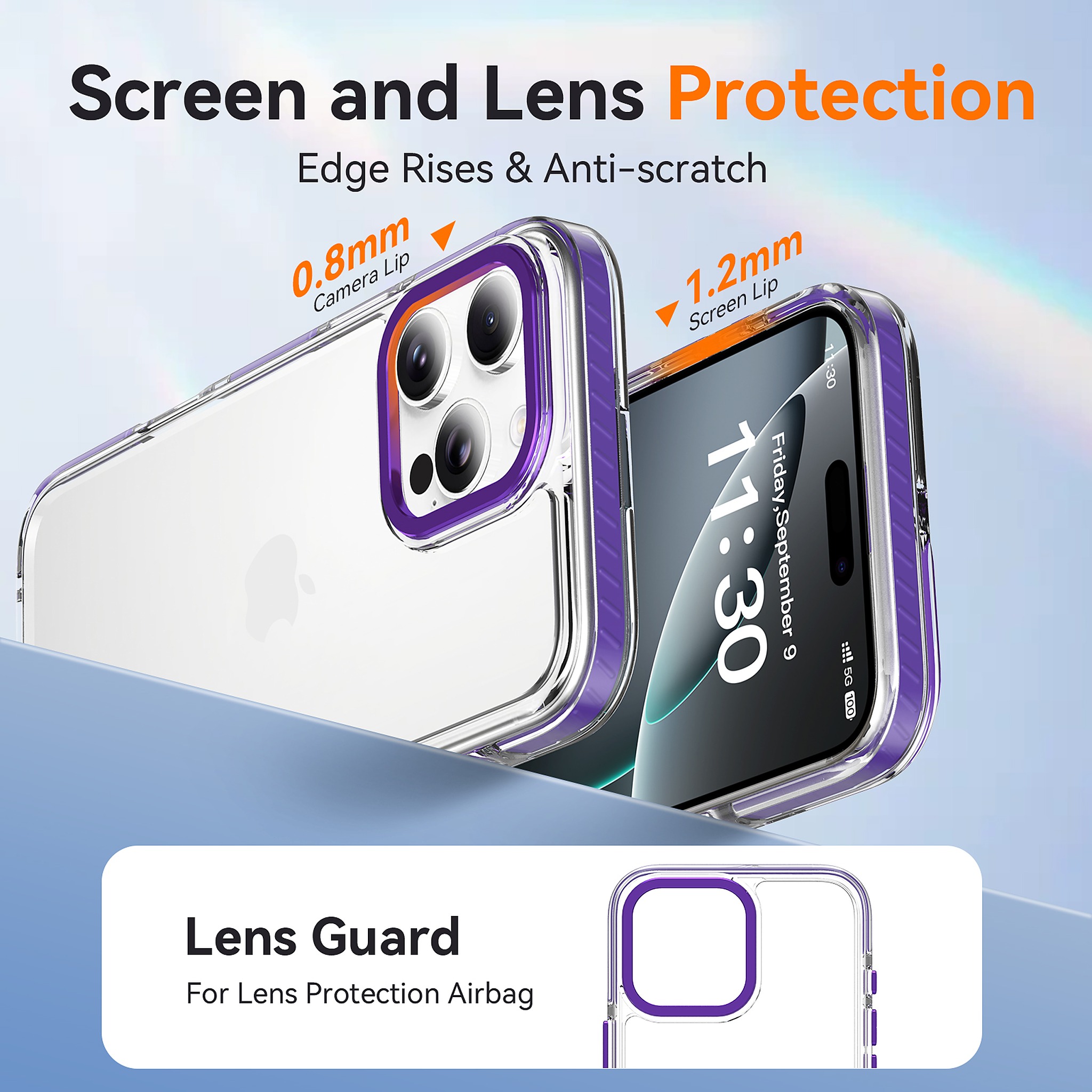 SendaFit Iridescent Two-Tone Case for iPhone 16 Pro Max detail 6
