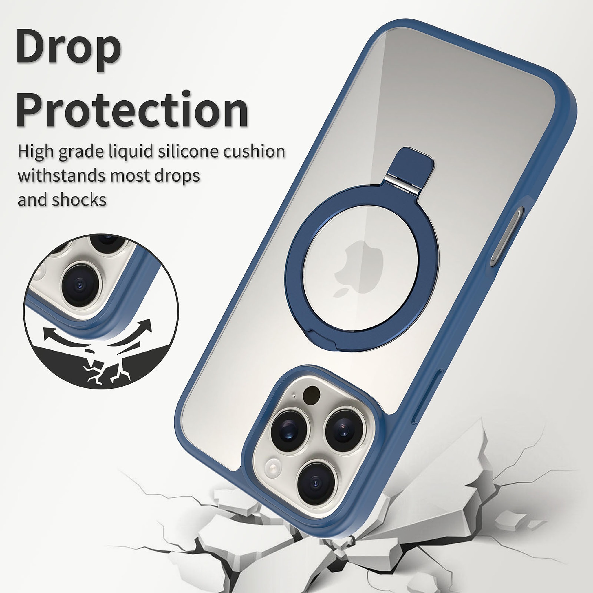 SendaFit Clear Racket-Stand Case for iPhone 16 Pro Max detail 14
