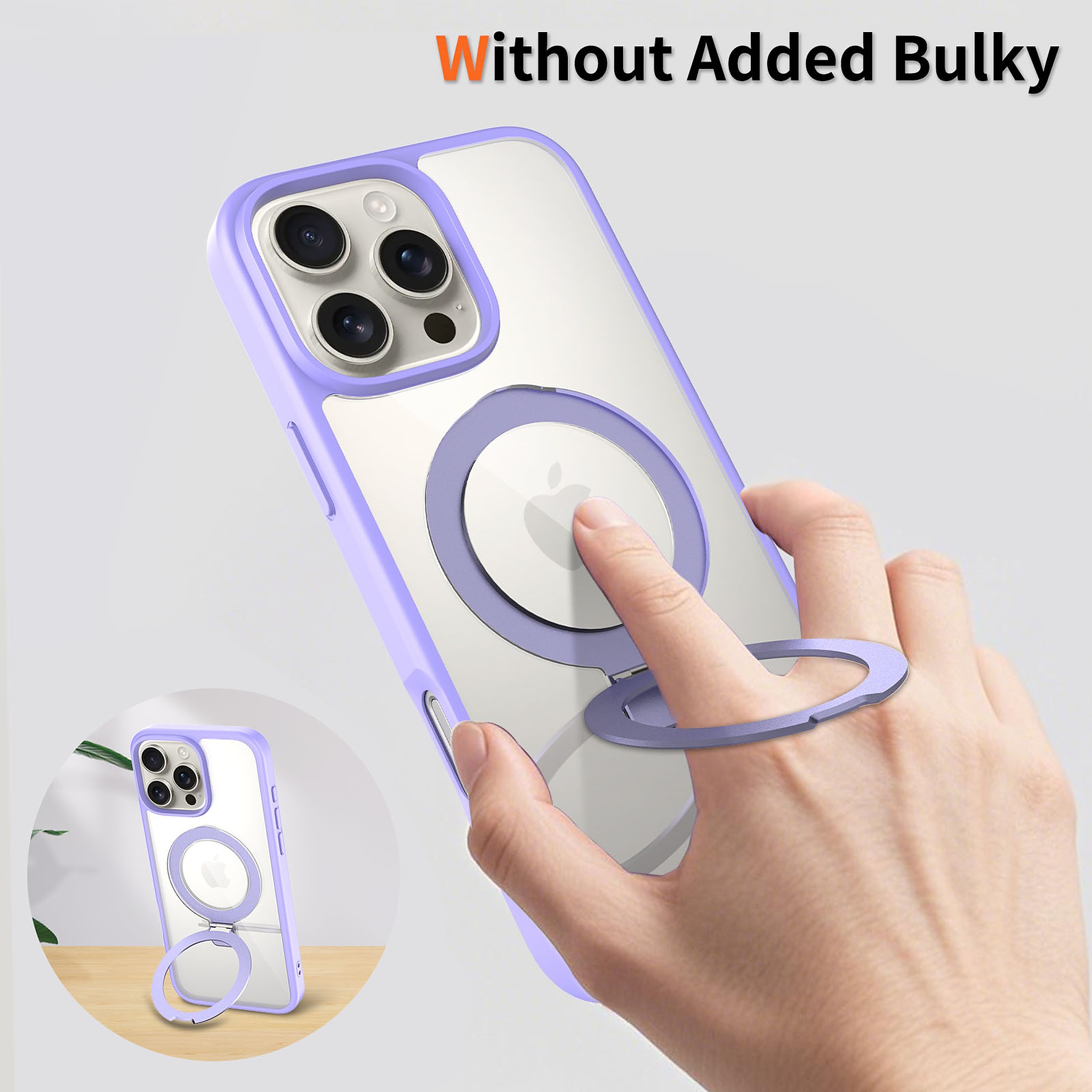 SendaFit Clear Racket-Stand Case for iPhone 16 Pro Max detail 23