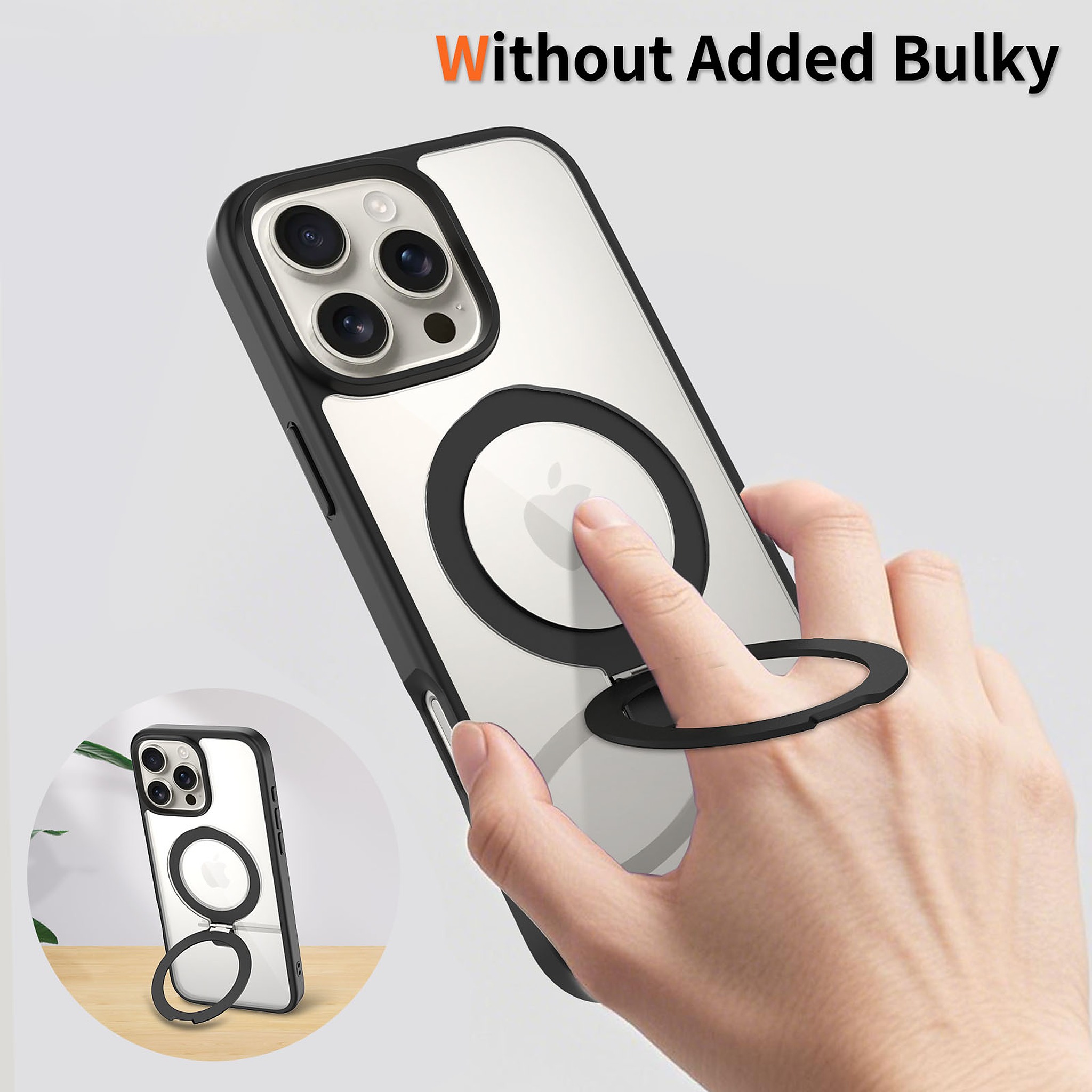 SendaFit Clear Racket-Stand Case for iPhone 16 Pro Max detail 7