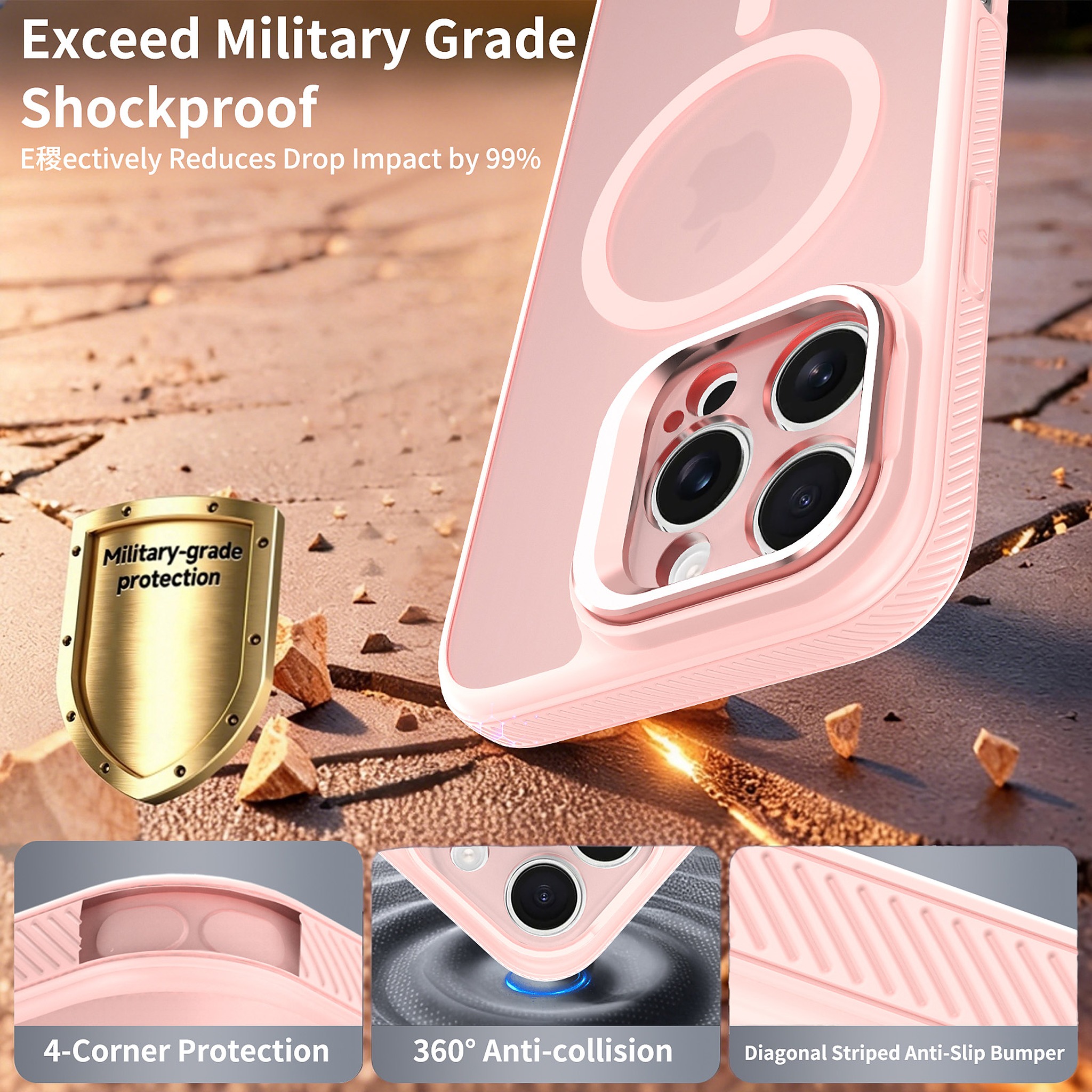 SendaFit Precise-Cutout Camera Stand MagSafe Case for iPhone 16 Pro Max (002 Batch) detail 4