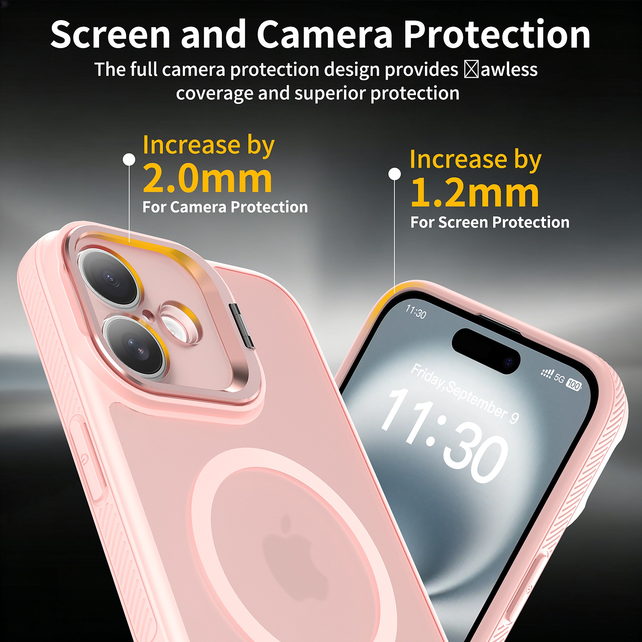 SendaFit Precise-Cutout Camera Stand MagSafe Case for iPhone 16 Plus detail 10