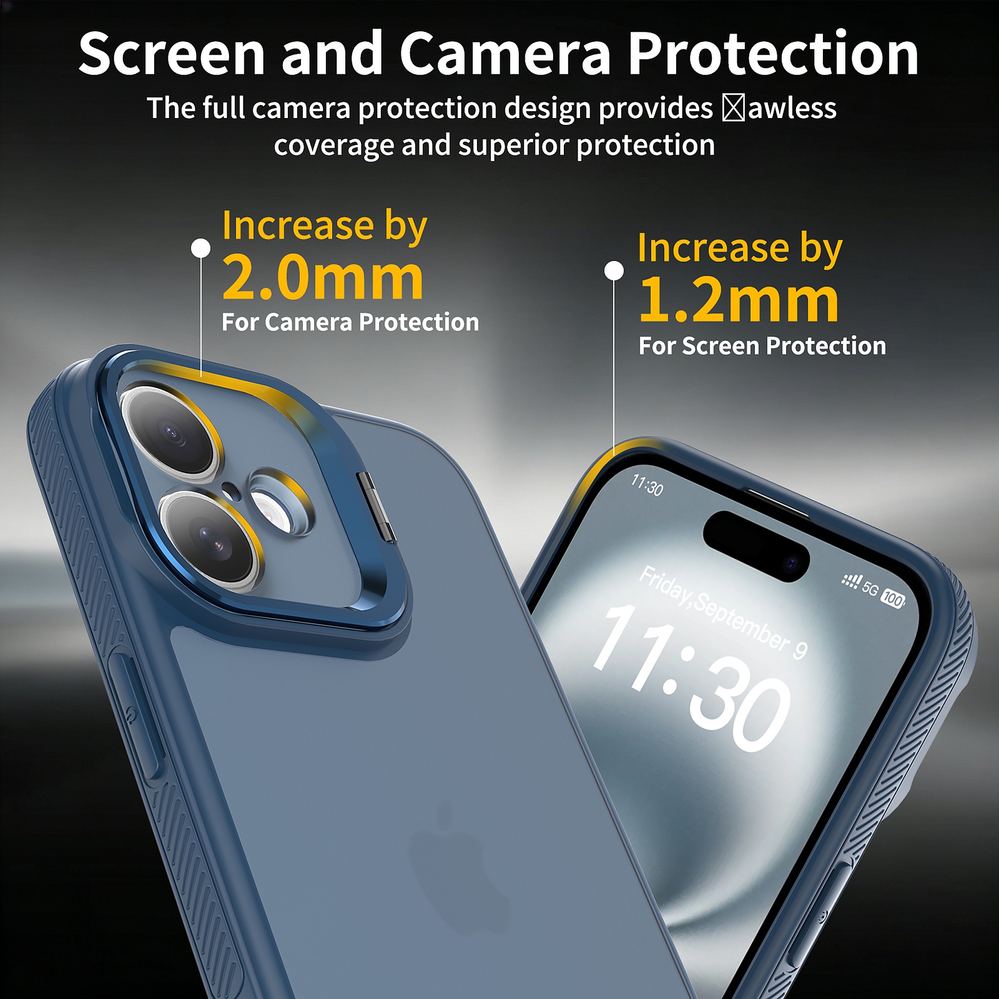 SendaFit Precise-Cutout Camera Stand Case for iPhone 16 Plus detail 18