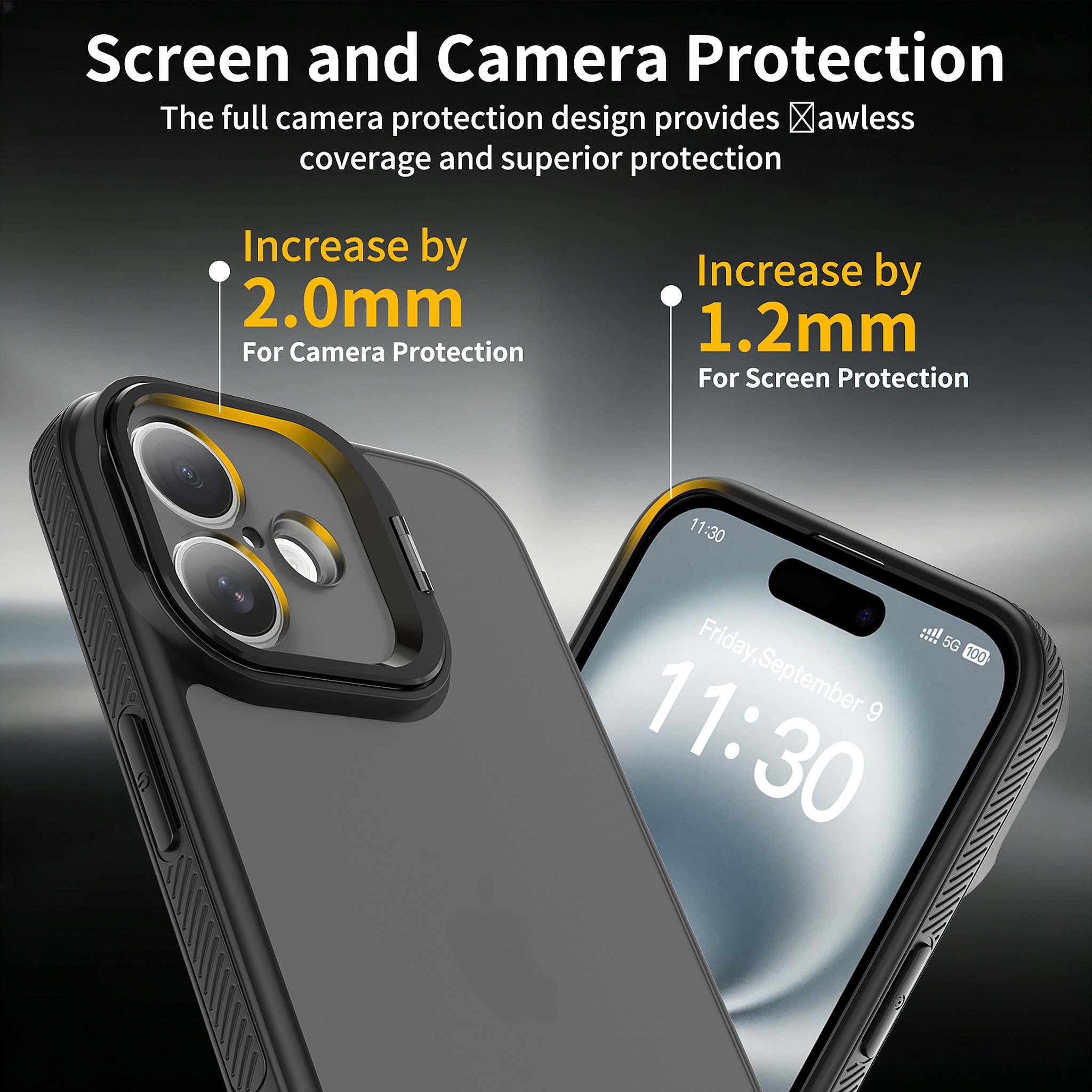 SendaFit Precise-Cutout Camera Stand Case for iPhone 16 Plus detail 2