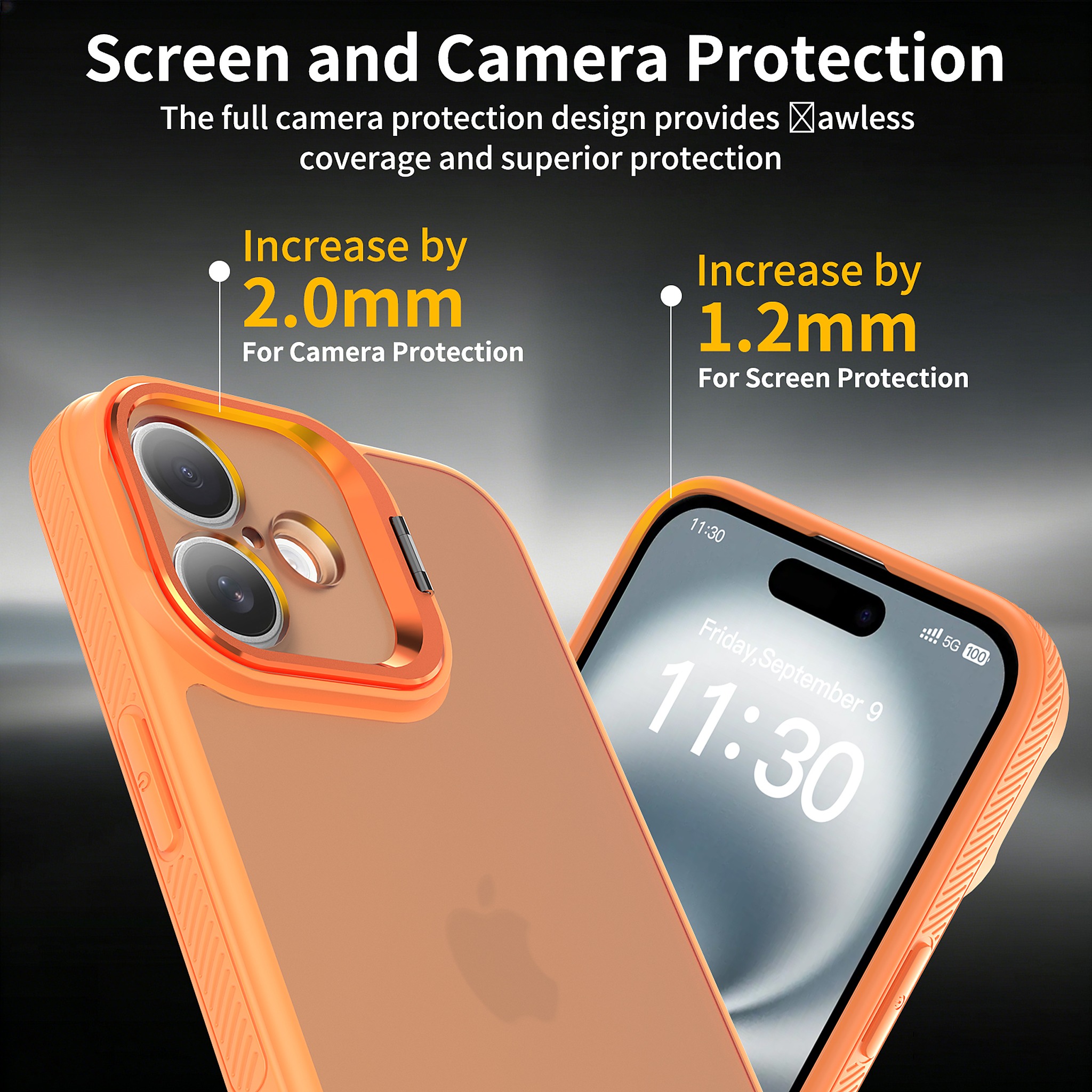 SendaFit Precise-Cutout Camera Stand Case for iPhone 16 Plus detail 6