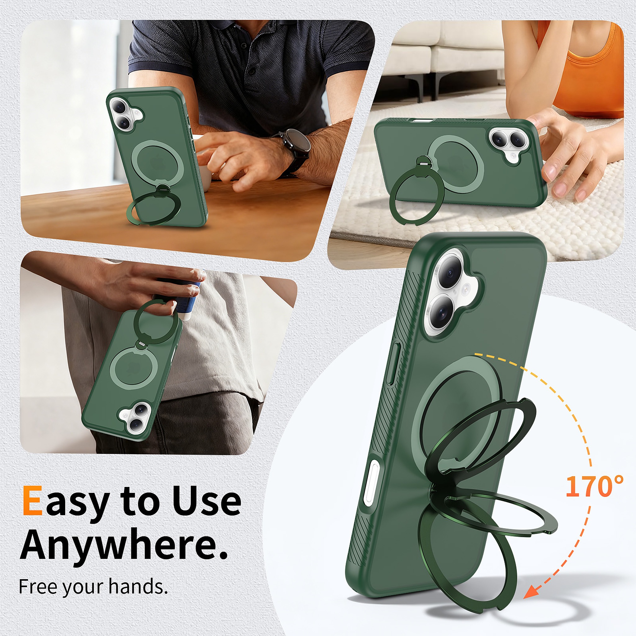 SendaFit 360° Full-Body Two-in-One Case for iPhone 16 Plus detail 11