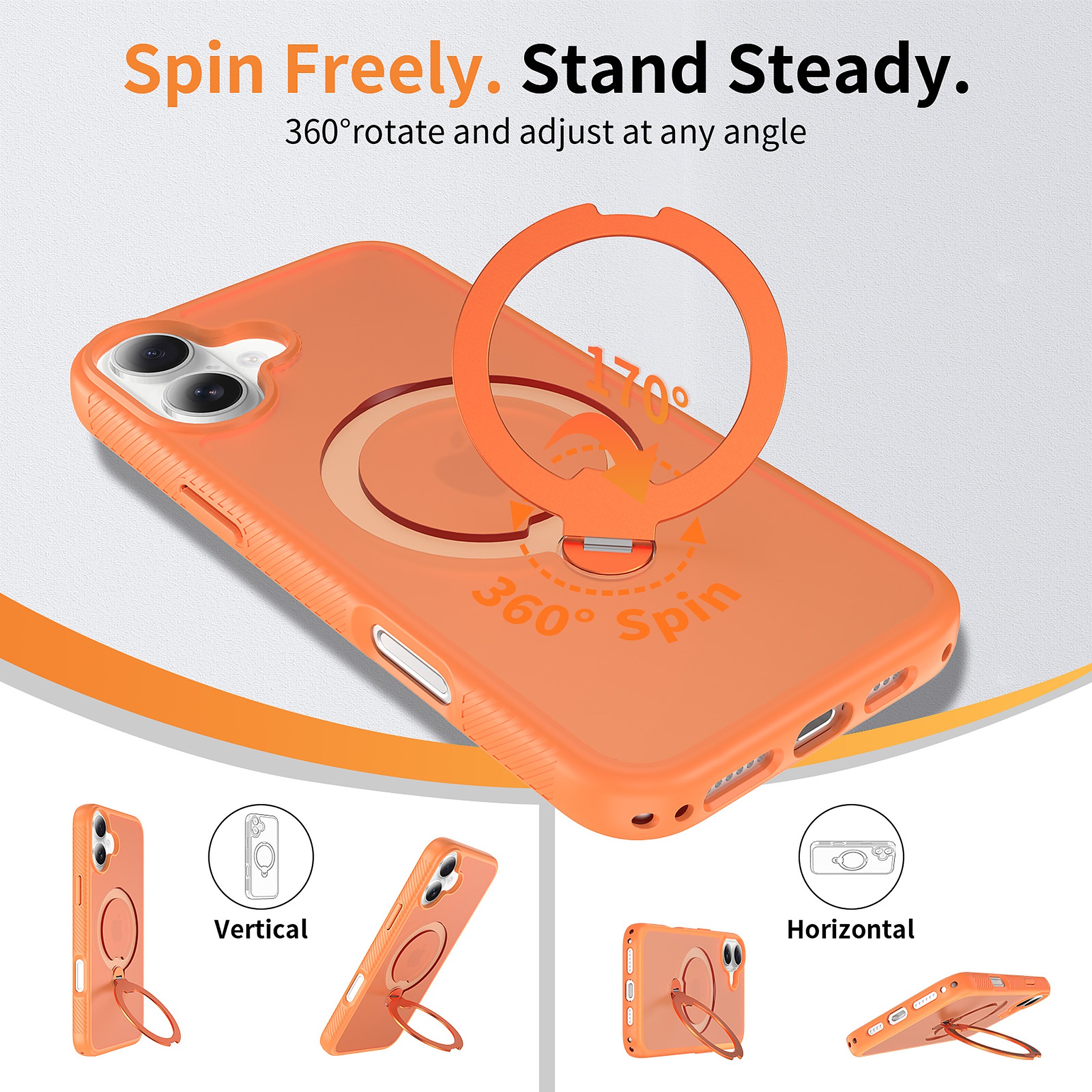 SendaFit 360° Full-Body Two-in-One Case for iPhone 16 Plus detail 4