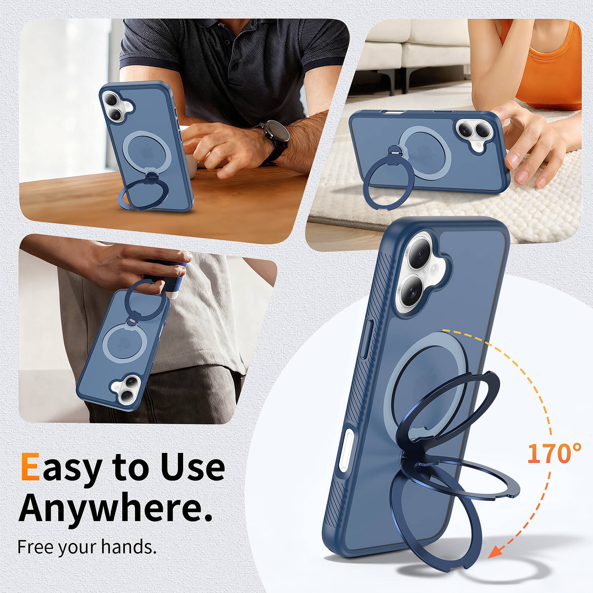 SendaFit 360° Full-Body Two-in-One Case for iPhone 16 Plus detail 7