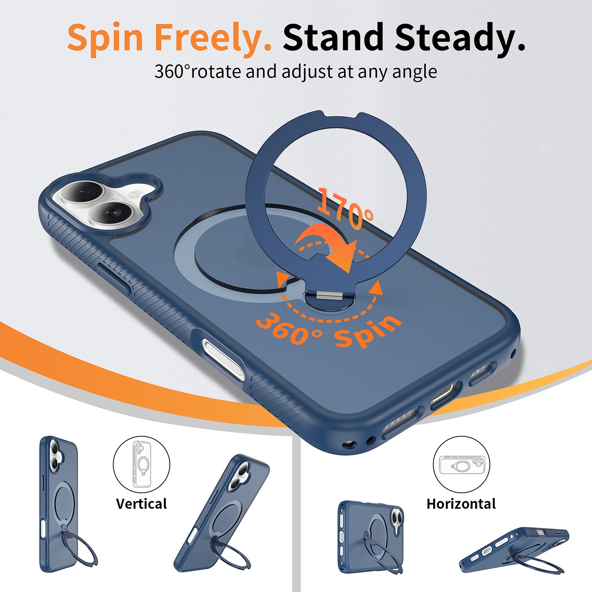 SendaFit 360° Full-Body Two-in-One Case for iPhone 16 Plus detail 8