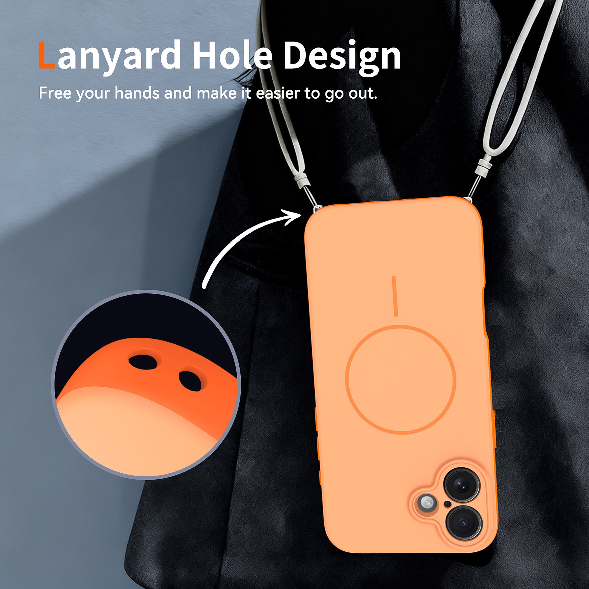 SendaFit Skin-Feel Two-in-One MagSafe Case for iPhone 16 Plus detail 3